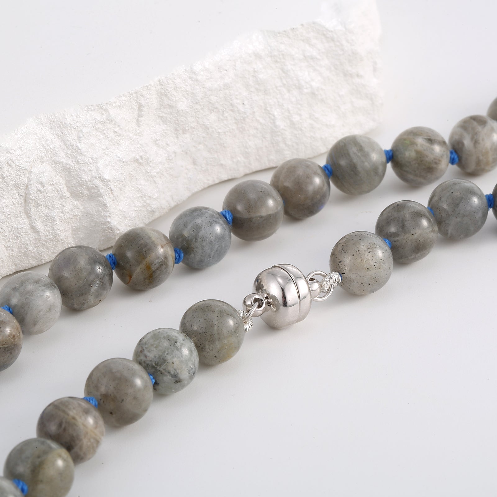 320ct Labradorite 20'' Necklace with 10mm Round Beads