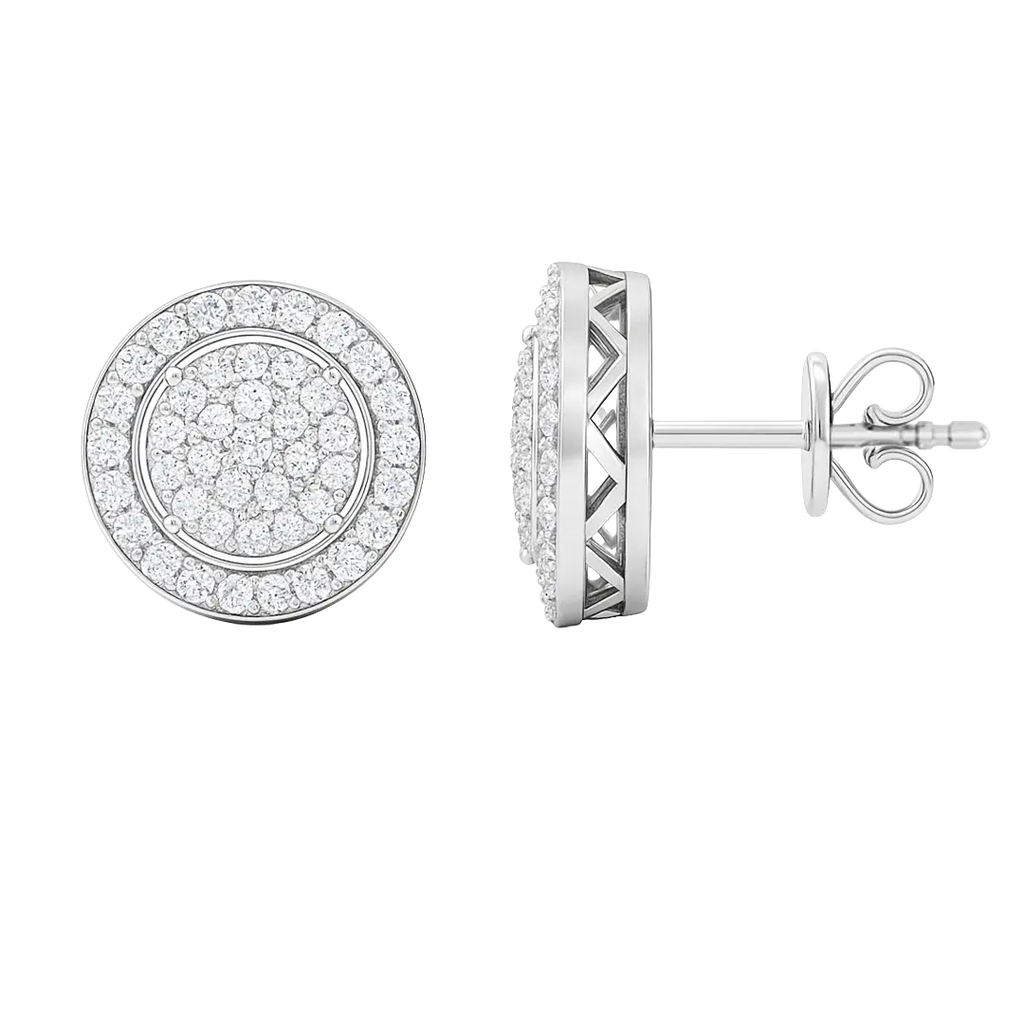 Lab Grown Diamond Earrings in 925 Sterling Silver (0.50CT-2.00CT)