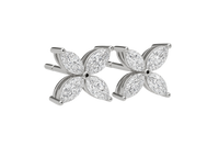 1.00ct Lab Grown Marquise Diamond Flower Studs