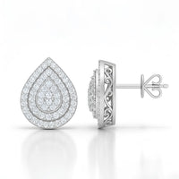 Lab Grown Diamond Earrings in 925 Sterling Silver (0.50CT-2.00CT)