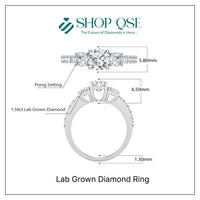 IGI 1.50ct Lab Grown Diamond Ring