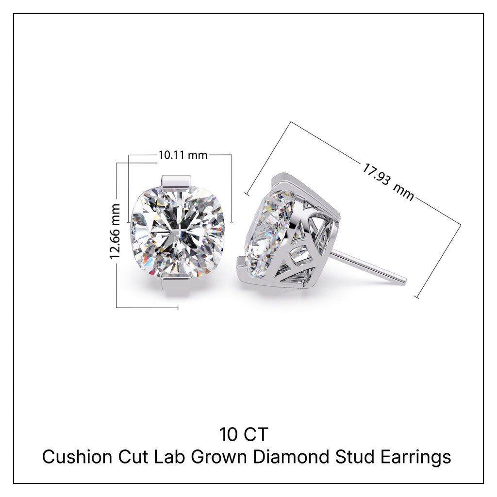 Pendientes tipo chaqueta con diamantes cultivados en laboratorio de 3,25 quilates