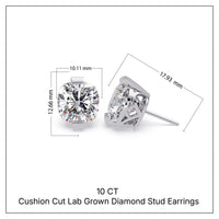 Pendientes tipo chaqueta con diamantes cultivados en laboratorio de 3,25 quilates