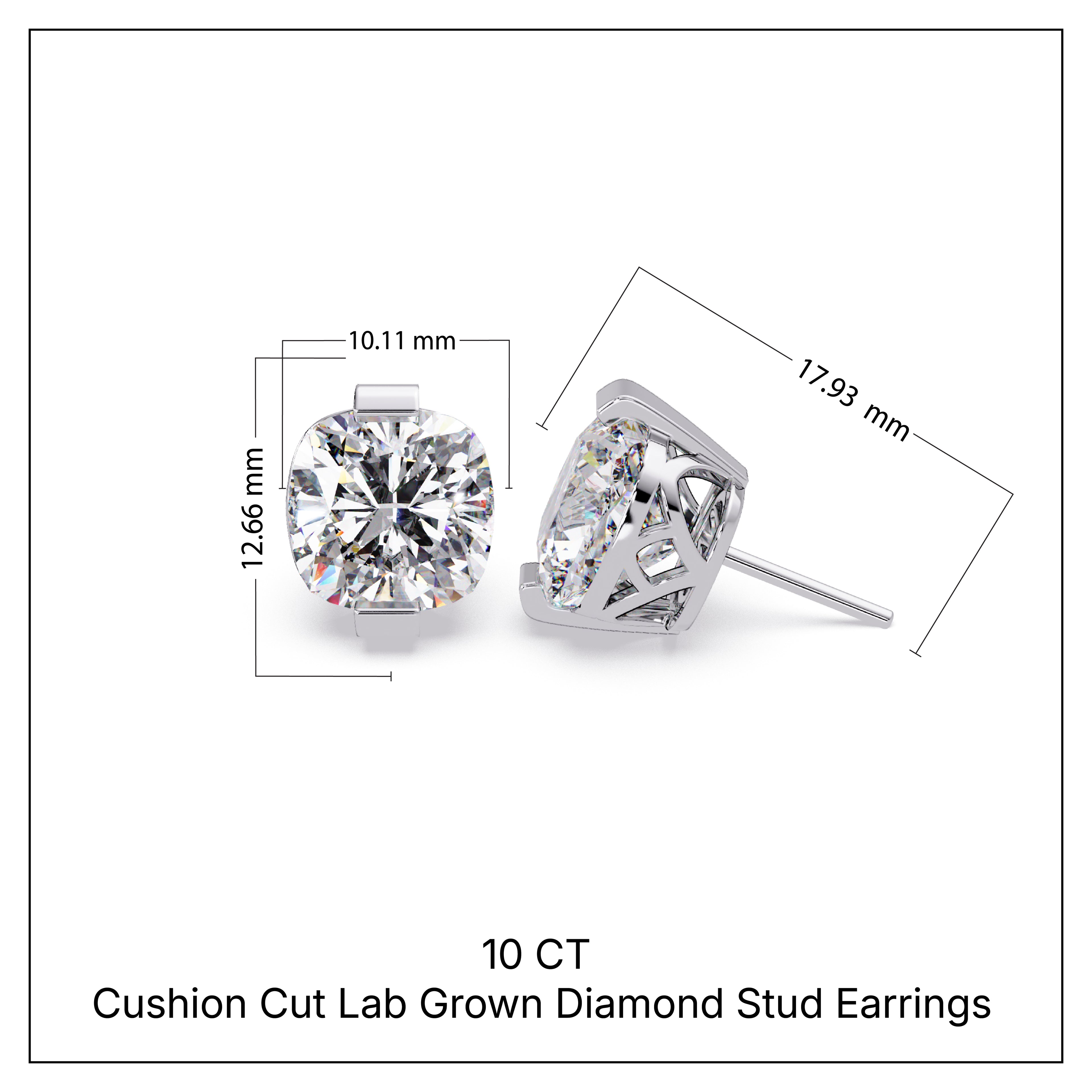 Pendientes tipo chaqueta con diamantes cultivados en laboratorio de 3,25 quilates