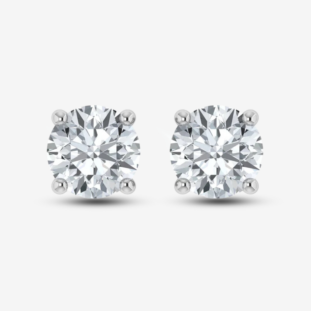 IGI Lab Grown Diamond Platinum Studs Earring (1ct-2ct)