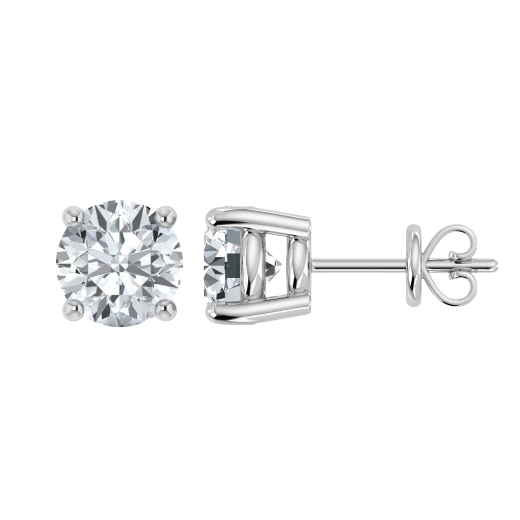 IGI 0.50ct Lab Grown Diamond Stud Earrings Screw and Push Backs