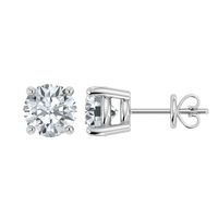 IGI 0.50ct Lab Grown Diamond Stud Earrings Screw and Push Backs