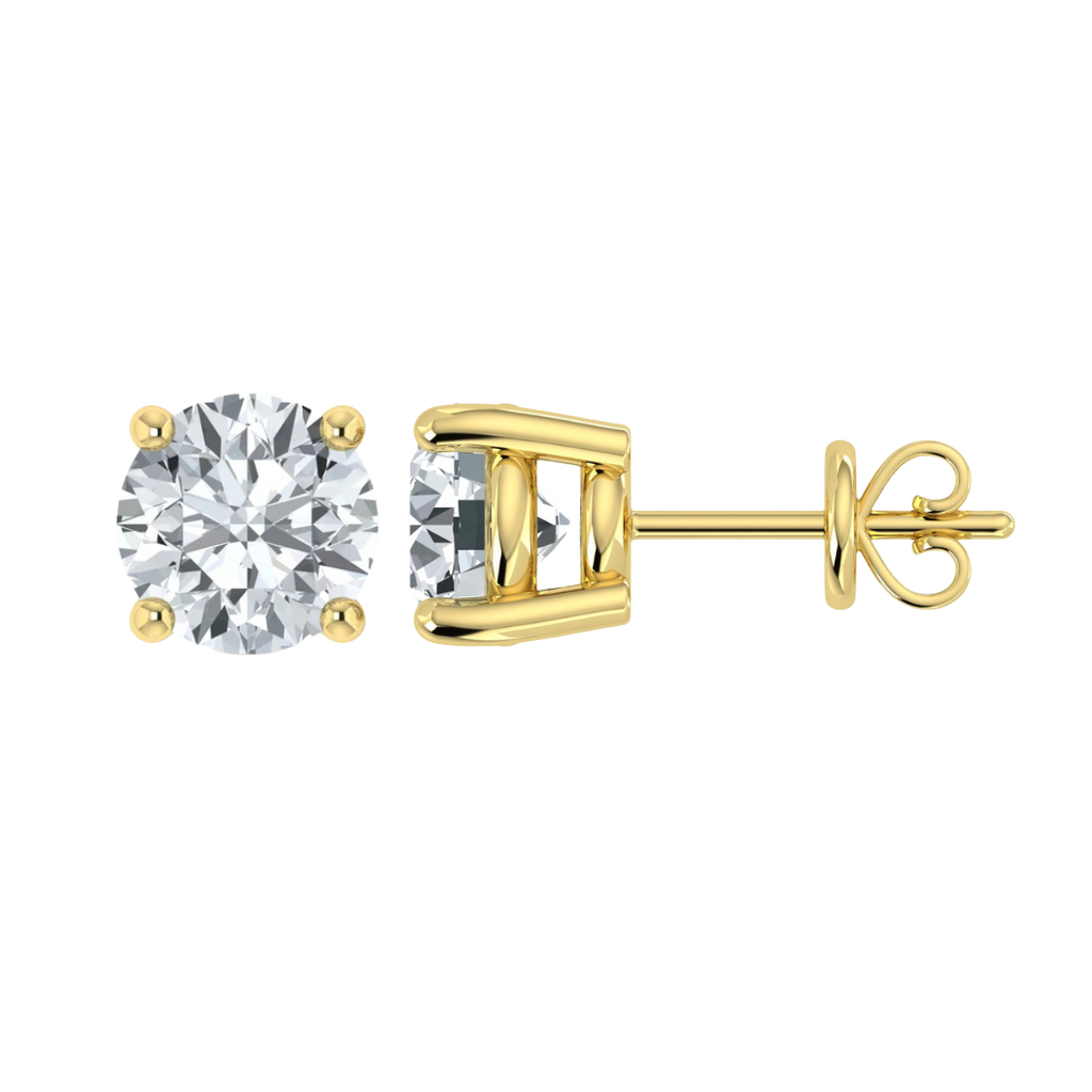 IGI 0.50ct Lab Grown Diamond Stud Earrings Screw and Push Backs