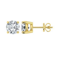 IGI 0.50ct Lab Grown Diamond Stud Earrings Screw and Push Backs