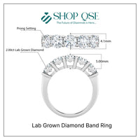 IGI 2.00Ct Lab Grown Diamond Band Ring