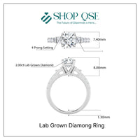 IGI 2.00ct Lab Grown Diamond Ring