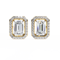 1.75ct Lab Grown Radiant Cut Diamond Studs