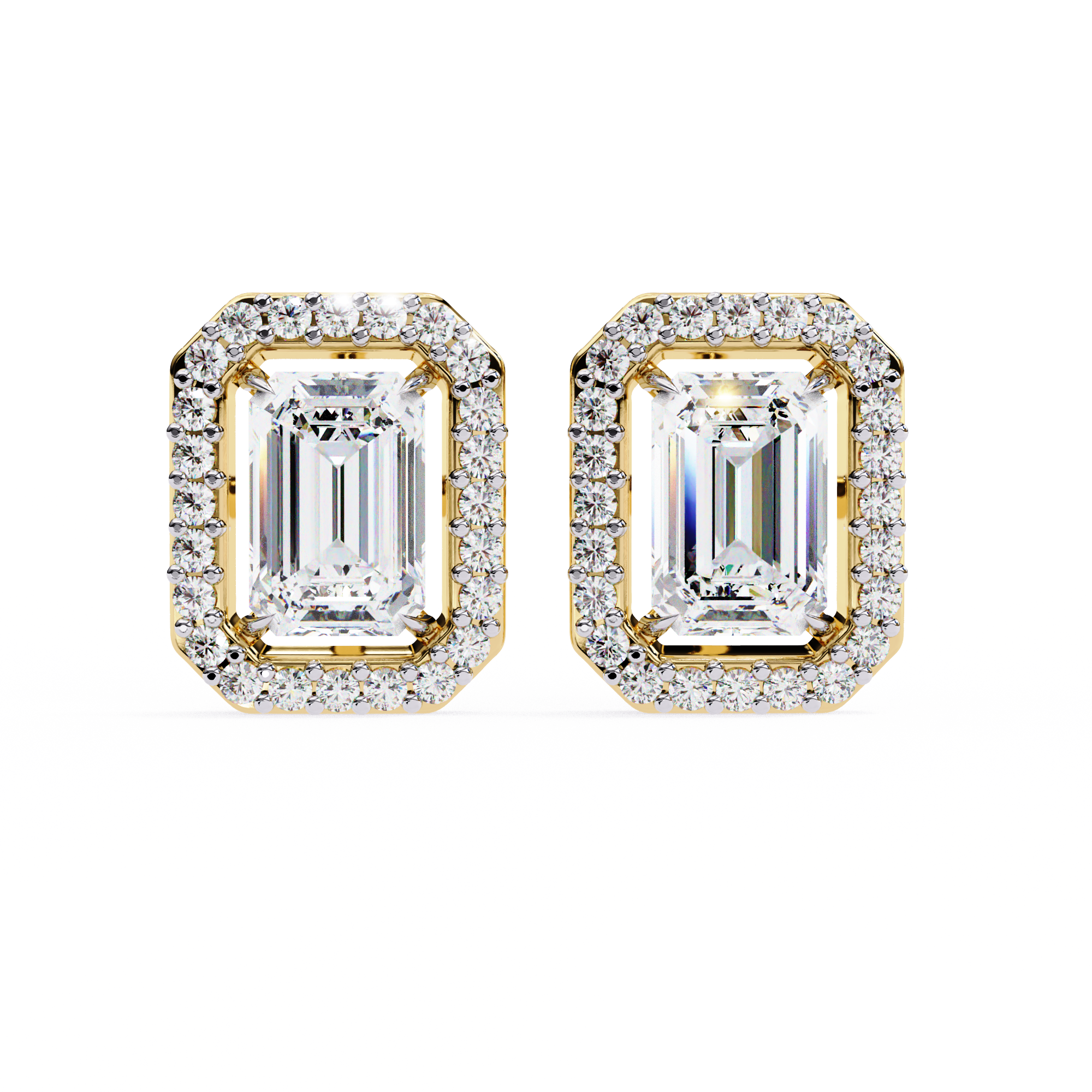1.75ct Lab Grown Radiant Cut Diamond Studs