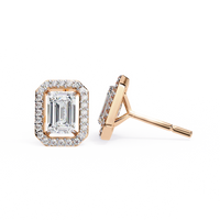 1.75ct Lab Grown Radiant Cut Diamond Studs