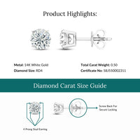 Lab Grown Diamond Stud Earring