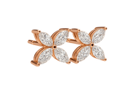 1.00ct Lab Grown Marquise Diamond Flower Studs