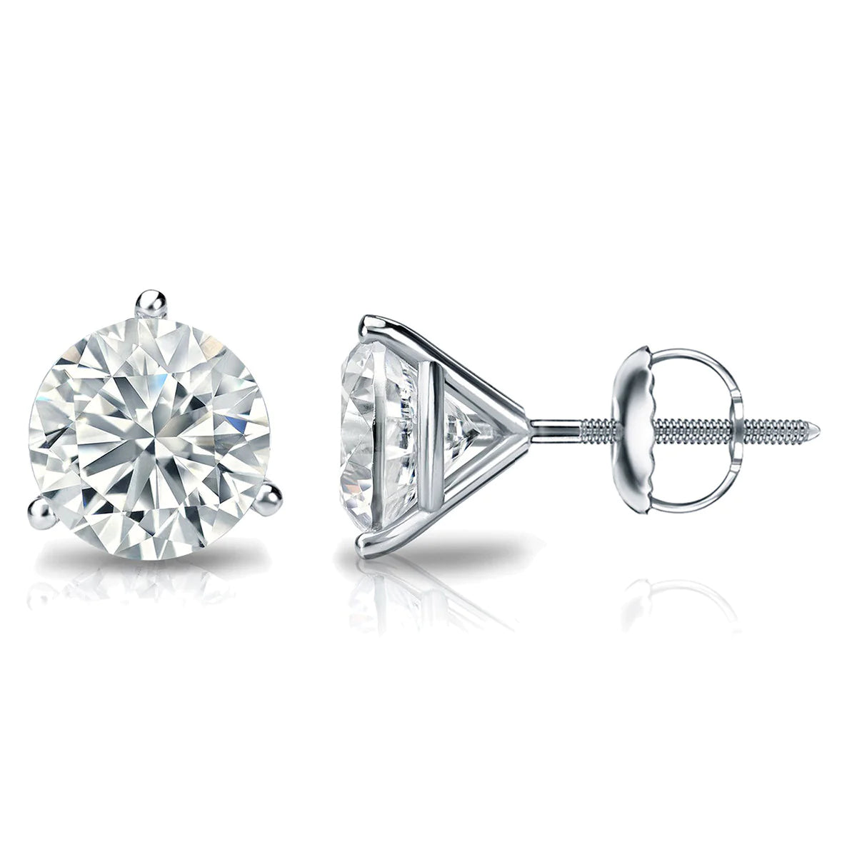 IGI 2.00ct Lab Grown Diamond Classic Brilliance Martini Studs