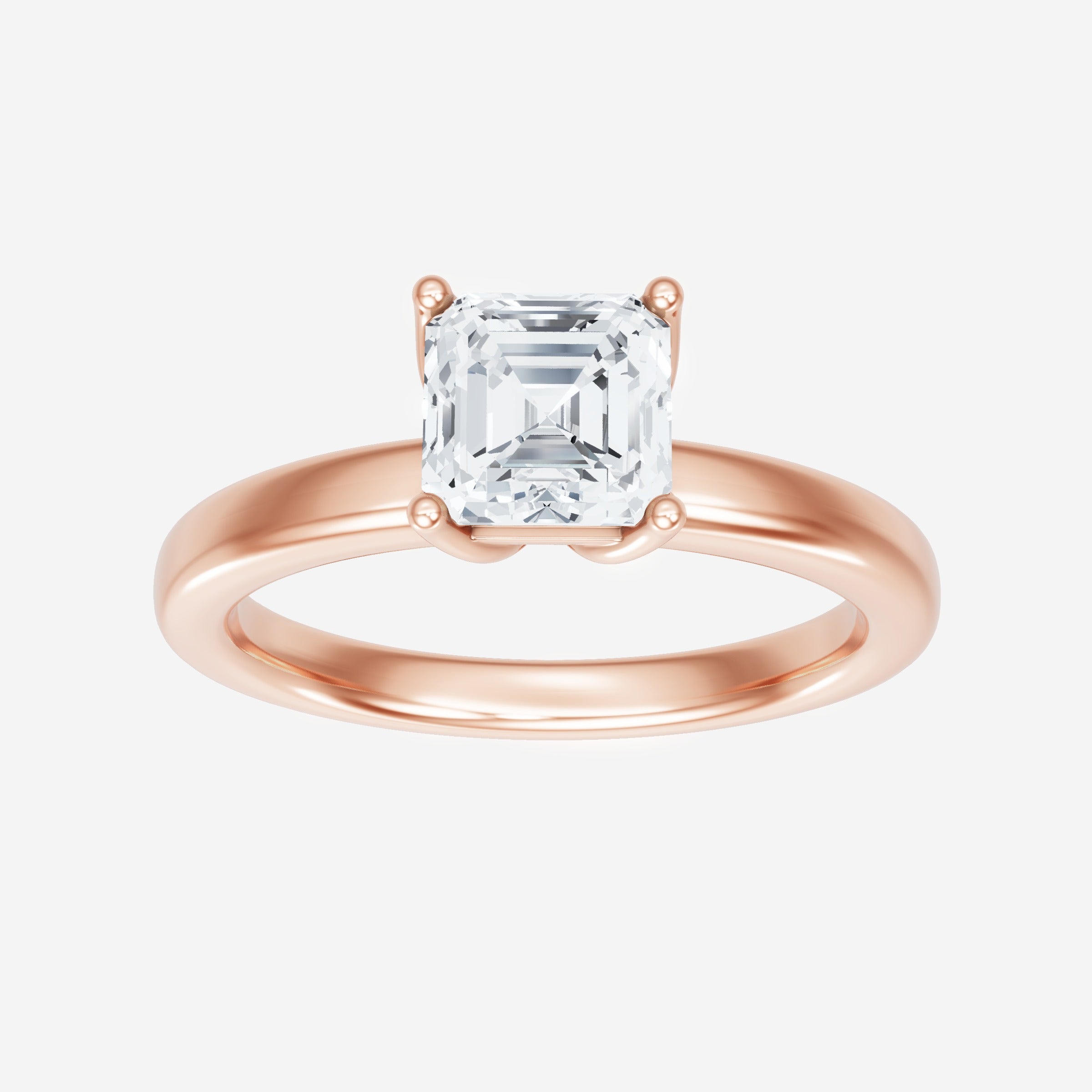 Anillo Asscher de doble halo