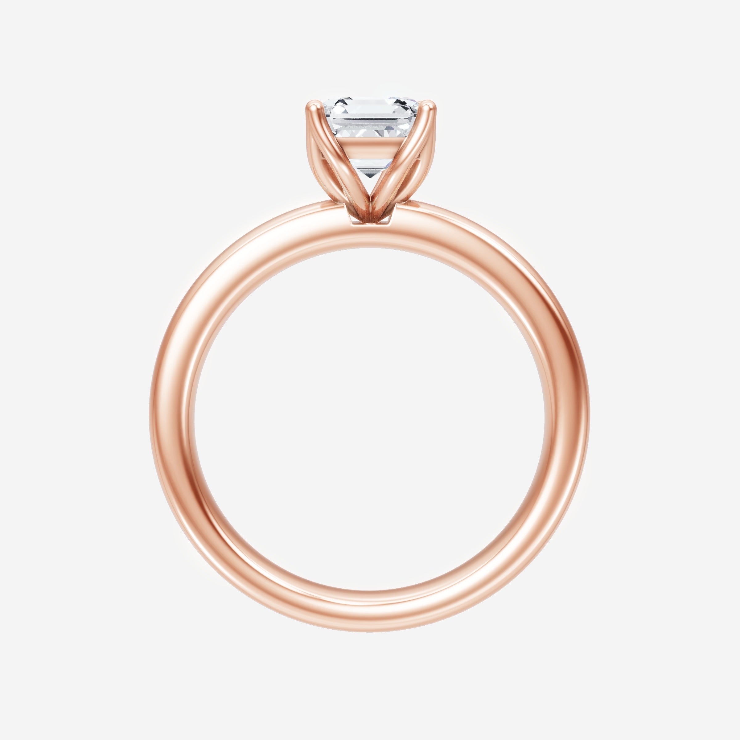 Anillo Asscher de doble halo