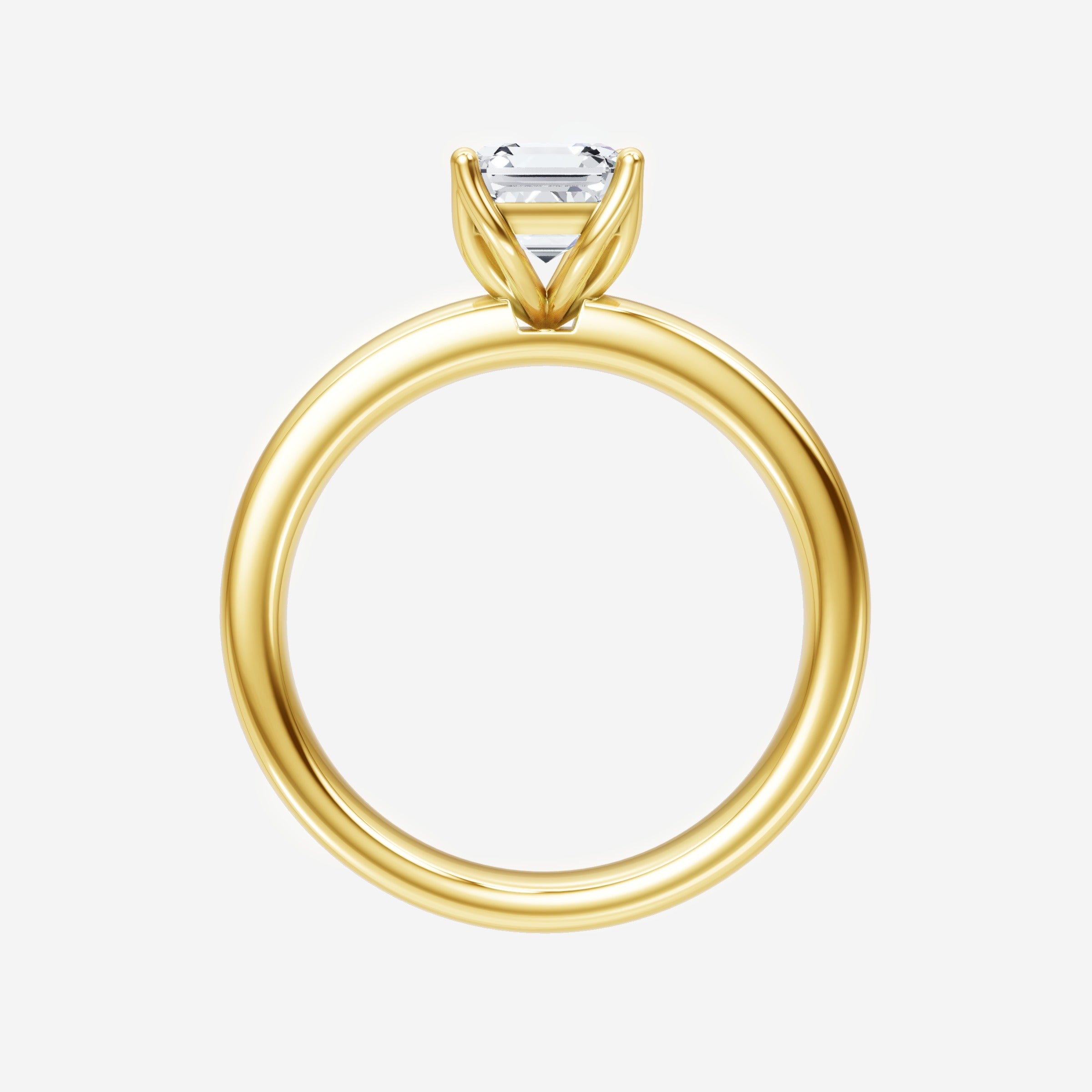 Anillo Asscher de doble halo