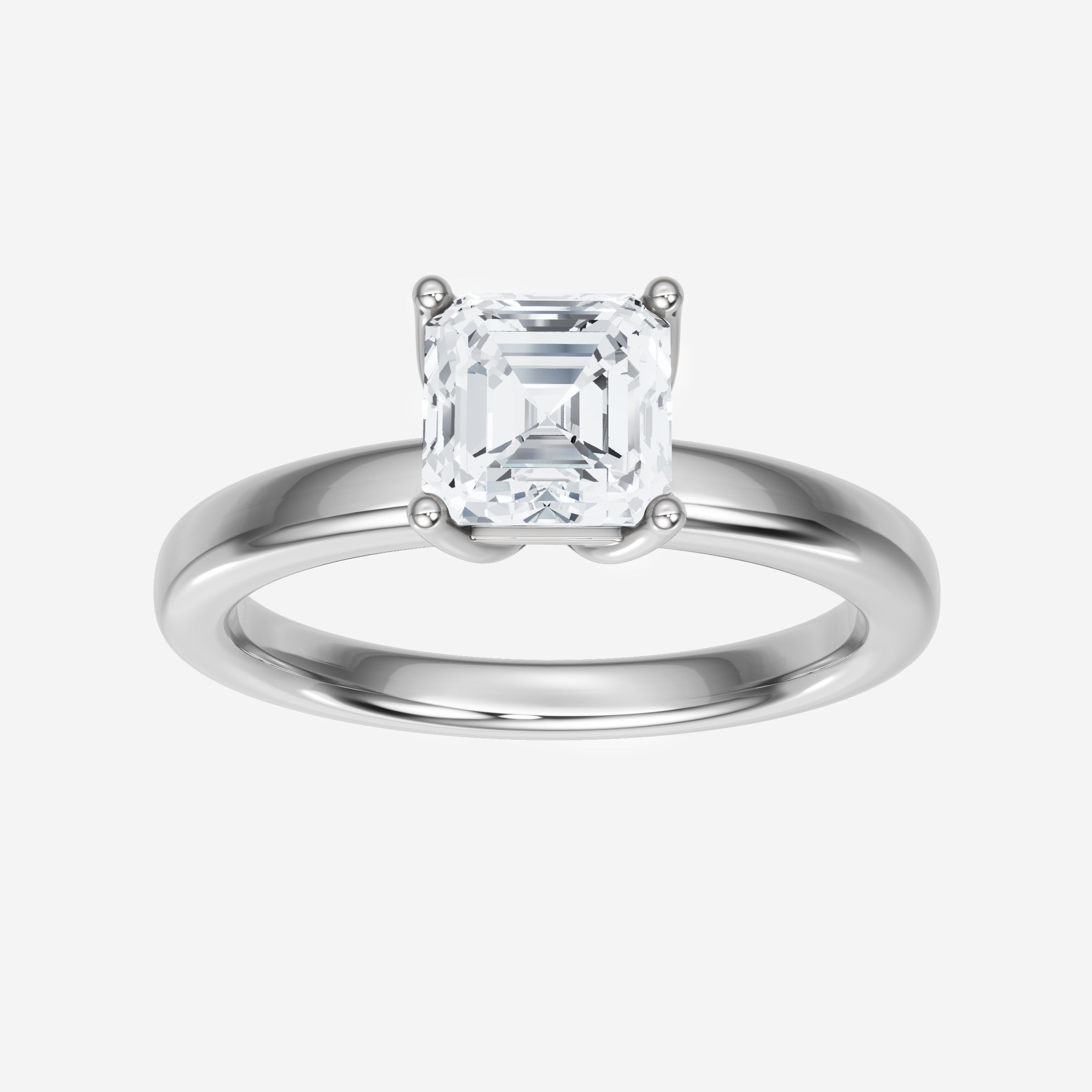 Anillo Asscher de doble halo