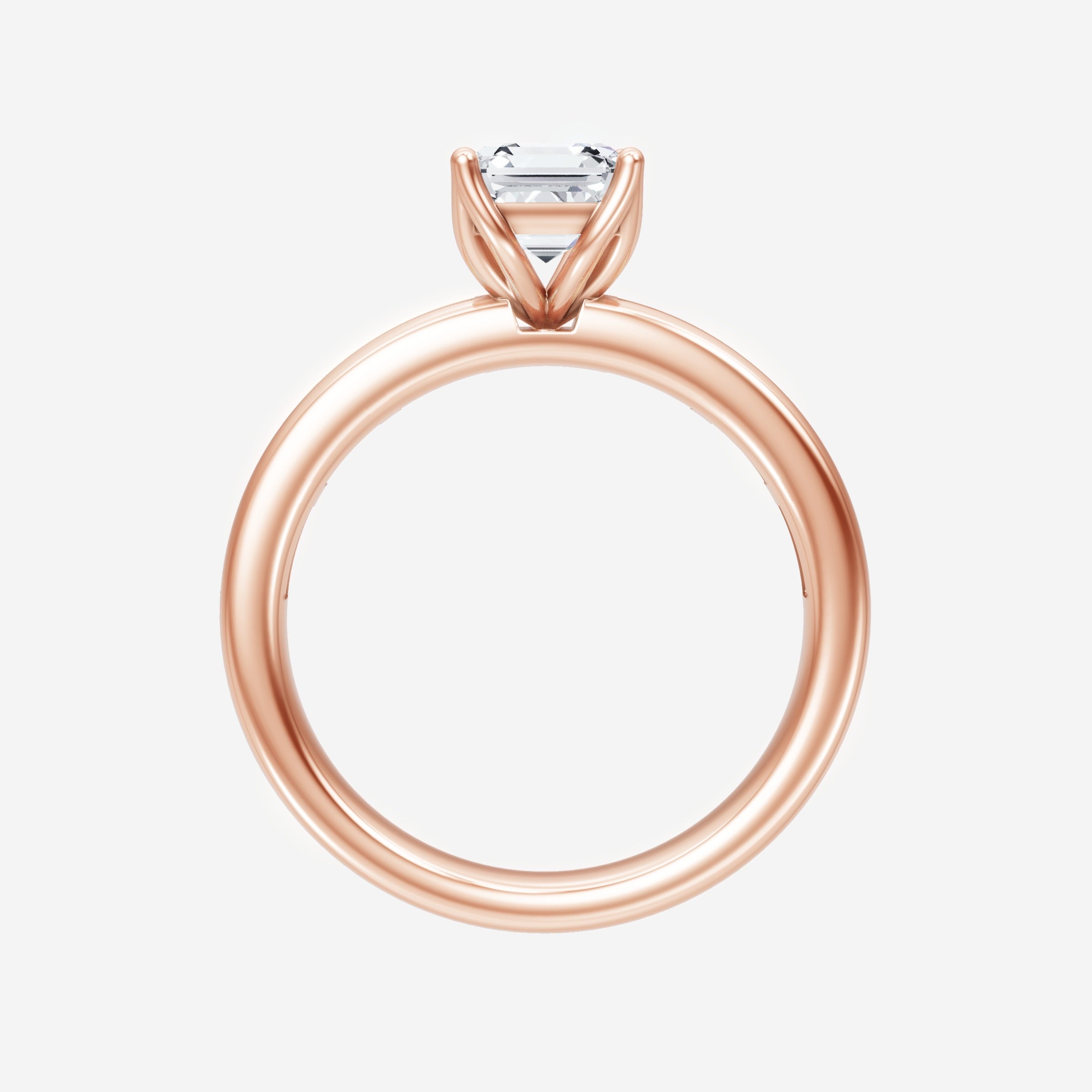 Anillo Asscher de doble halo