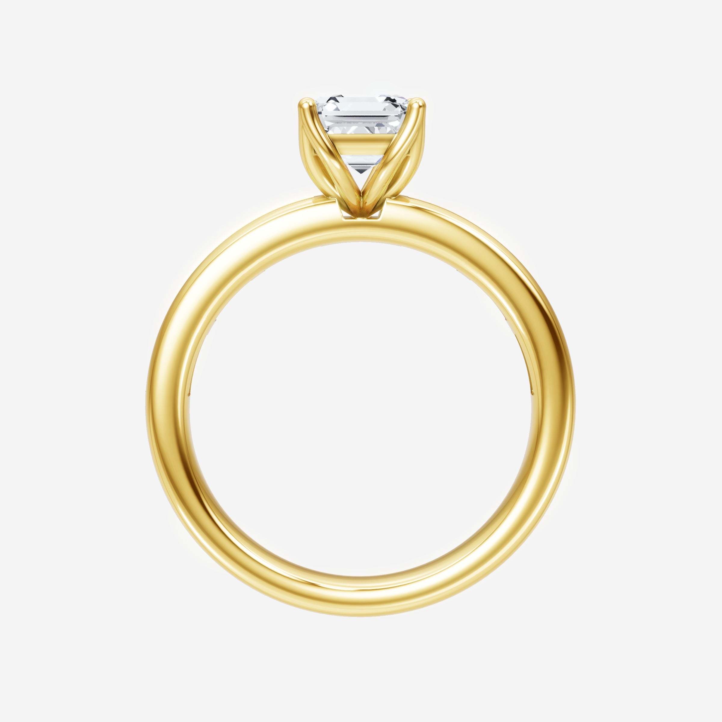 Anillo Asscher de doble halo