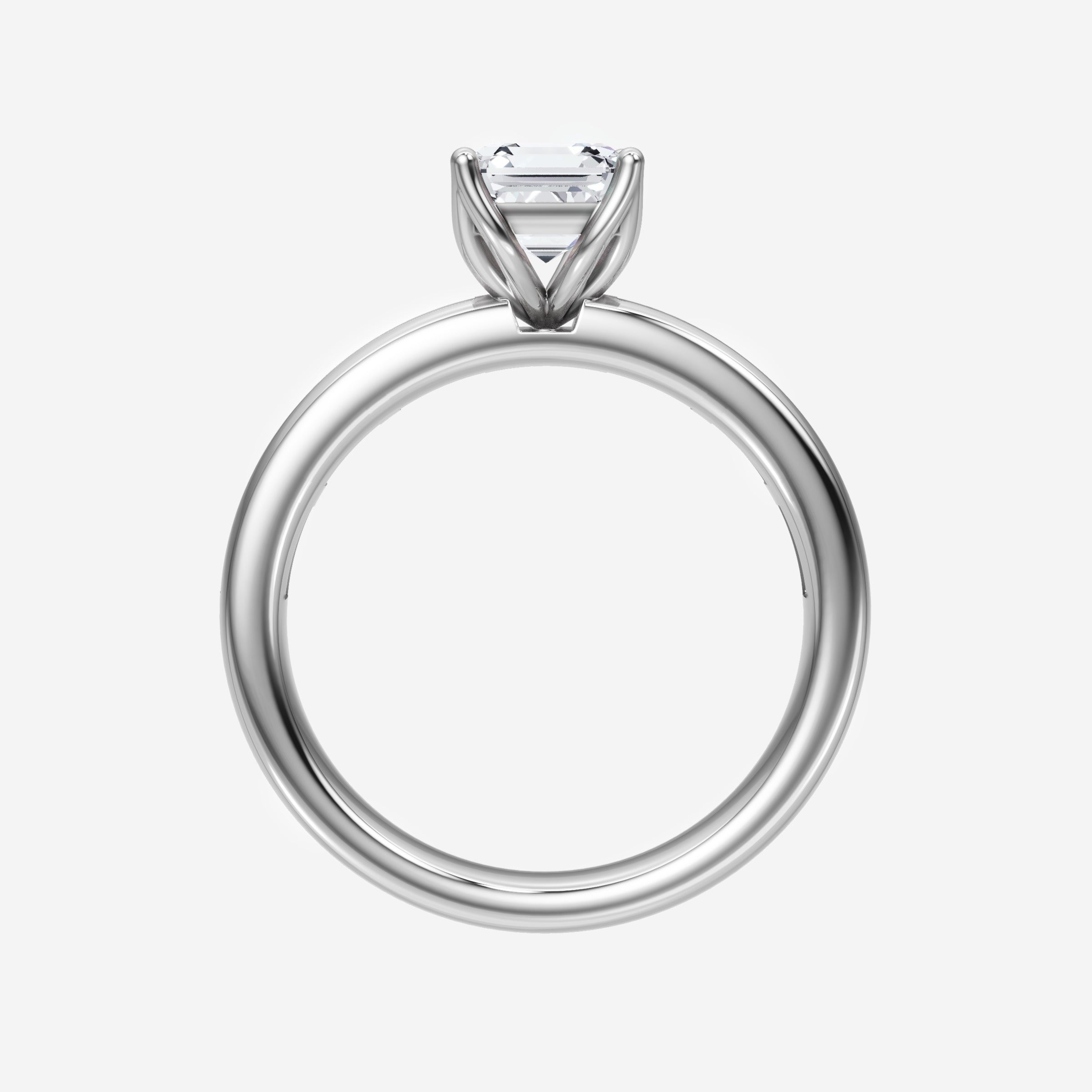 Anillo Asscher de doble halo
