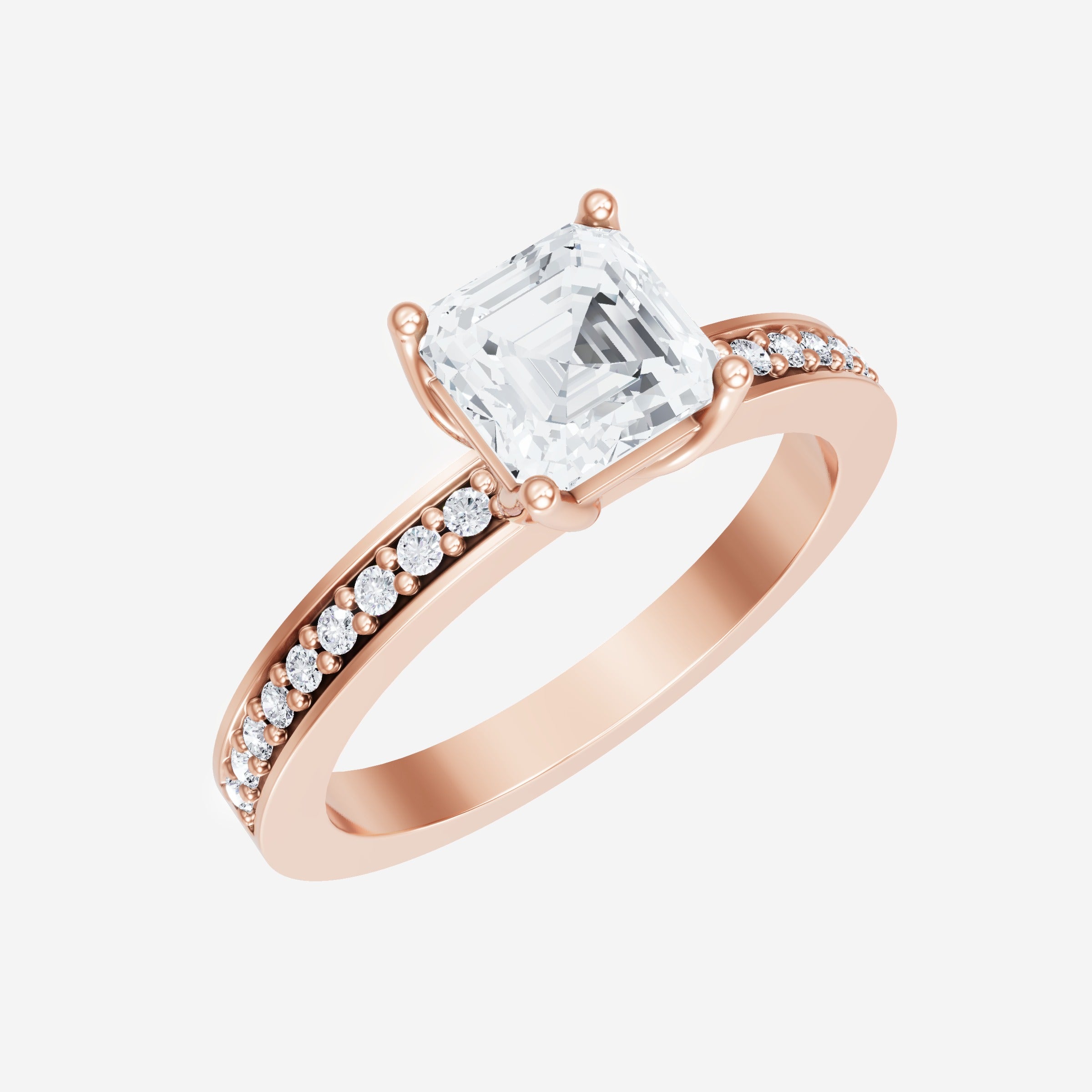 Asscher Double Halo Ring