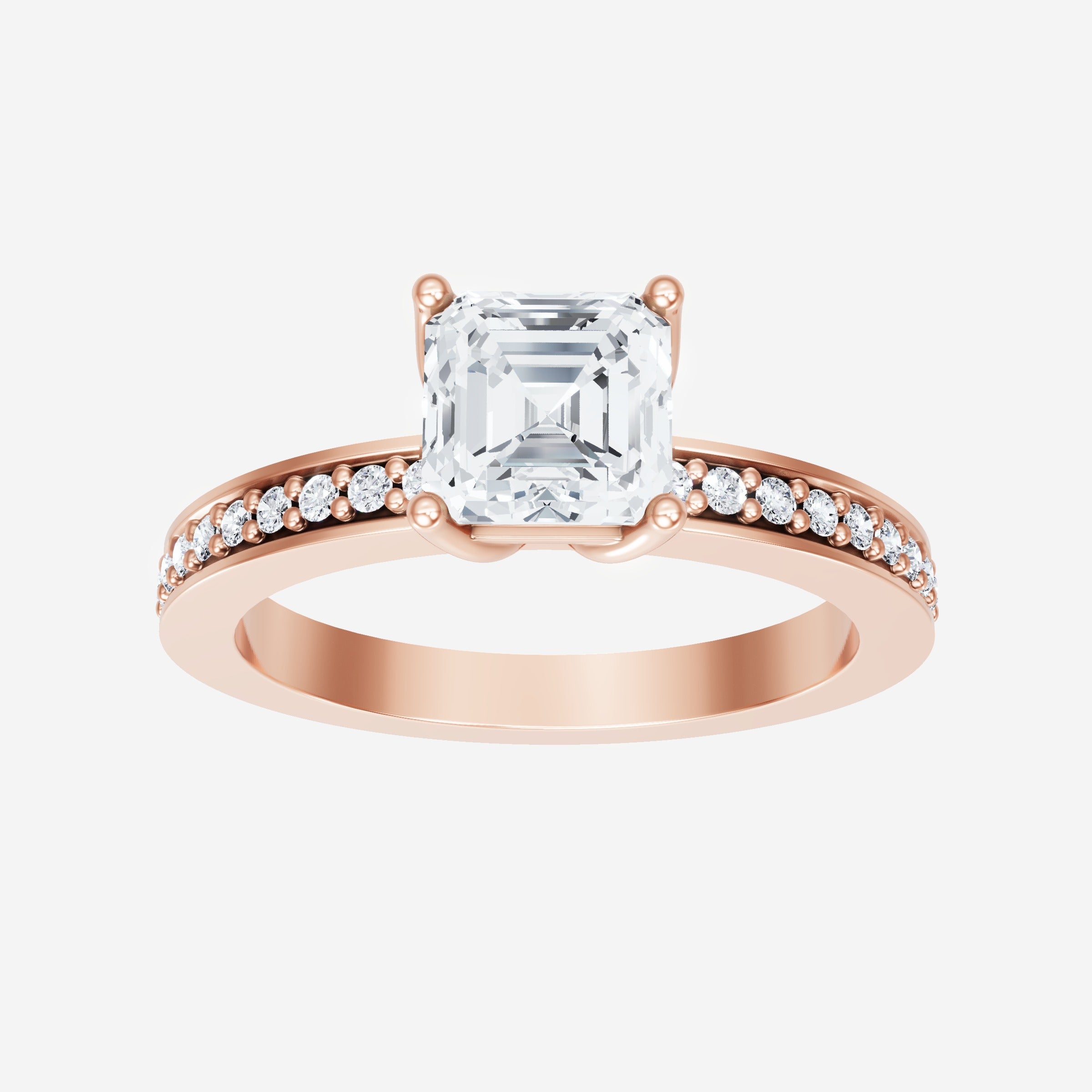 Asscher Double Halo Ring