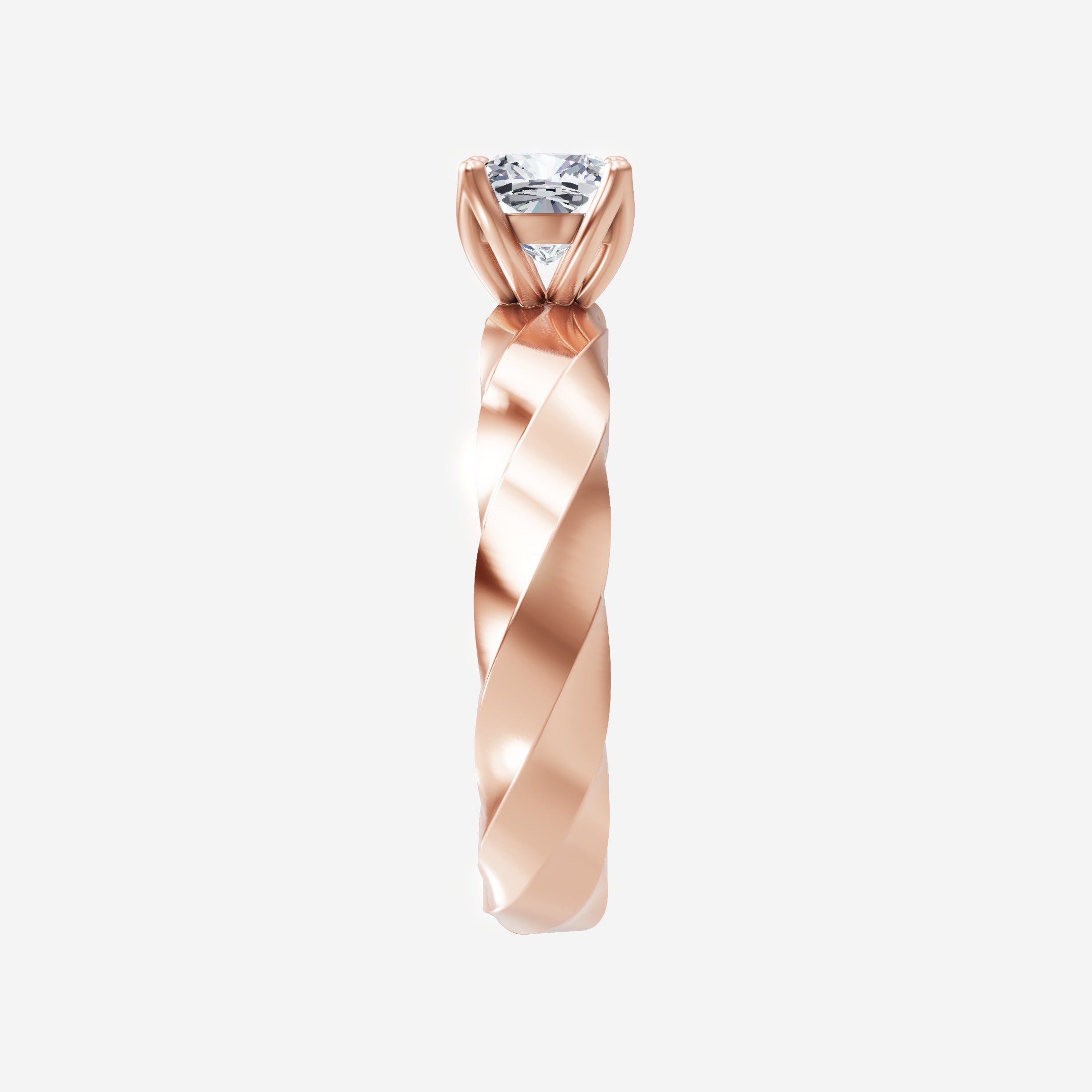 Cushion Serene Split Halo Ring