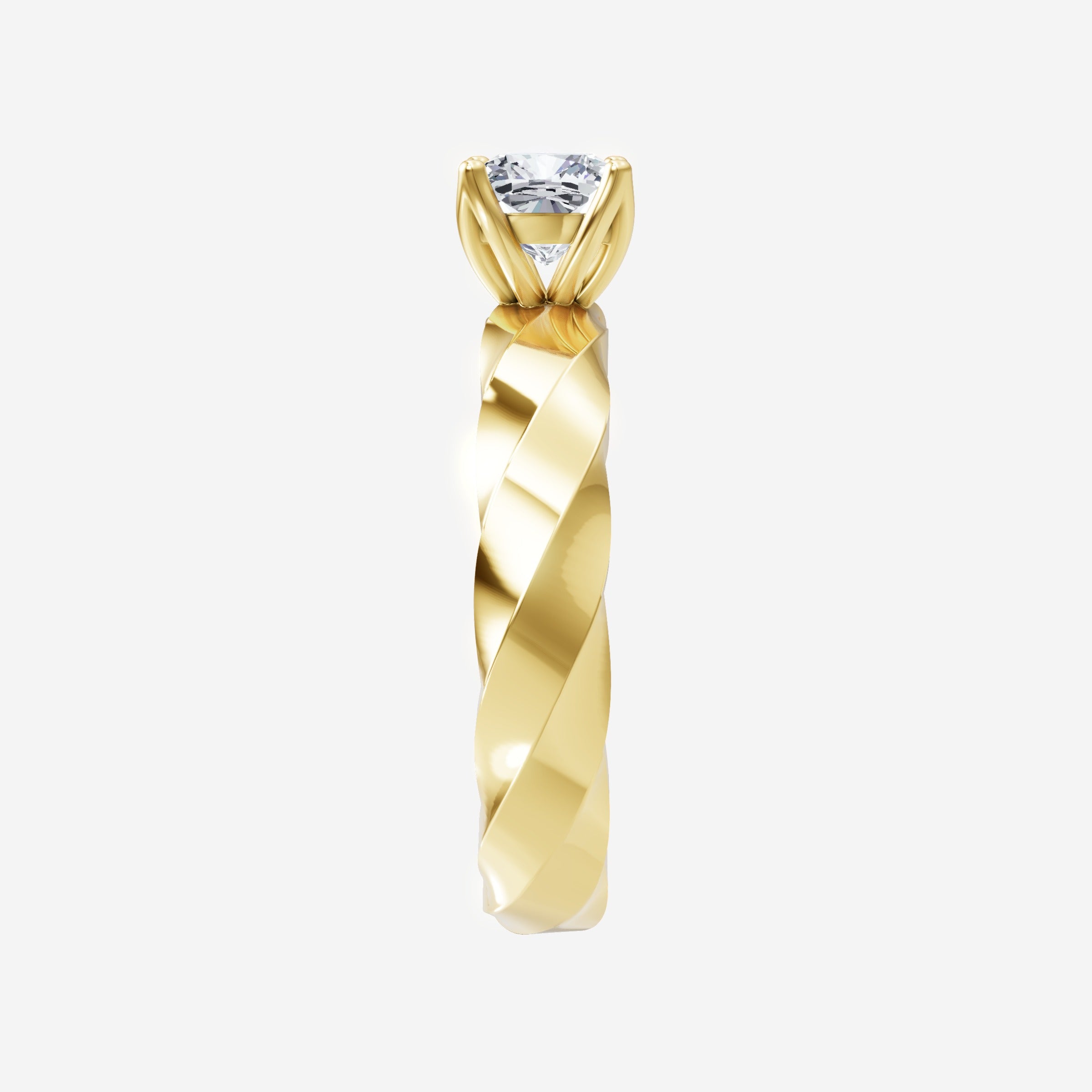 Cushion Serene Split Halo Ring