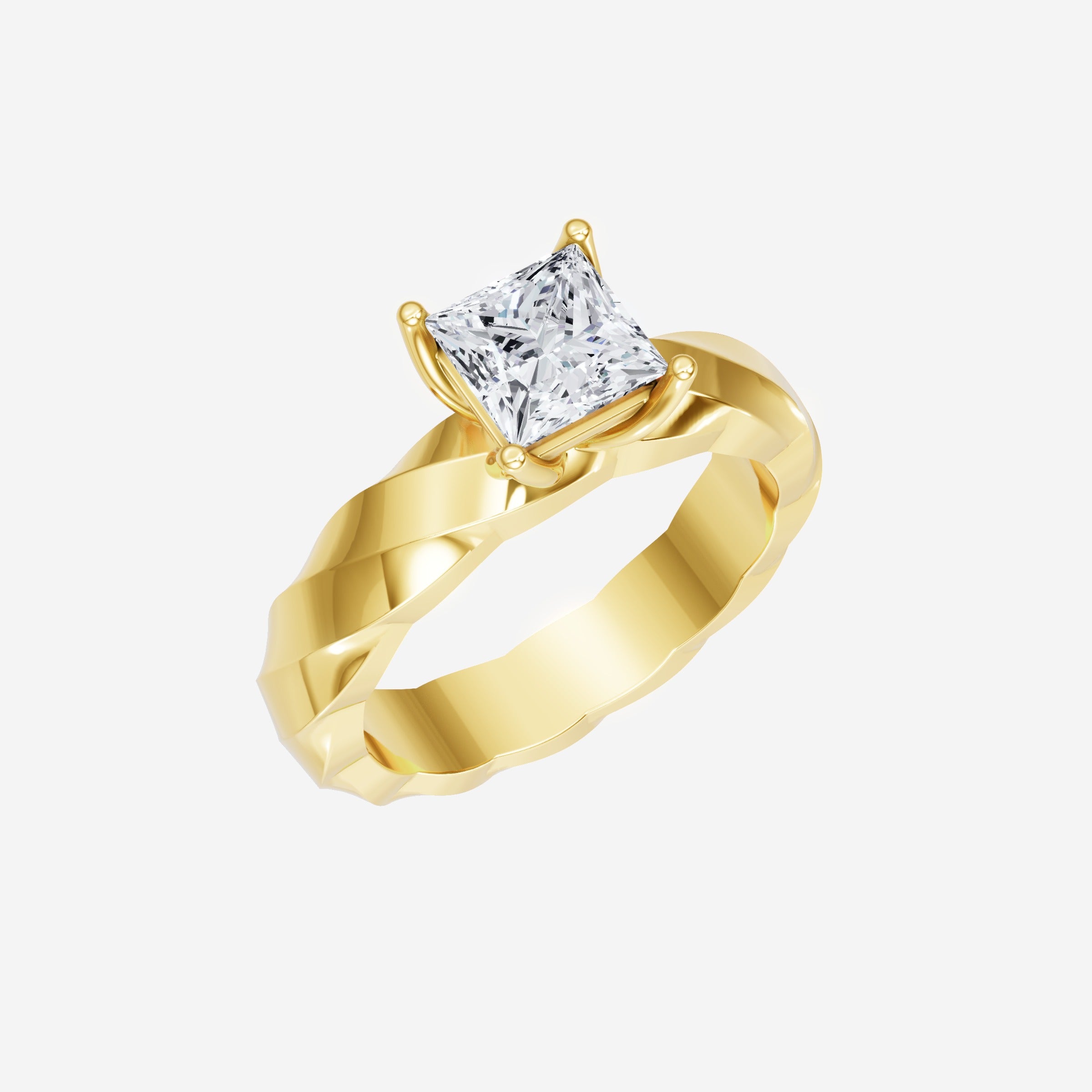 Anillo de halo dividido Princess Serene