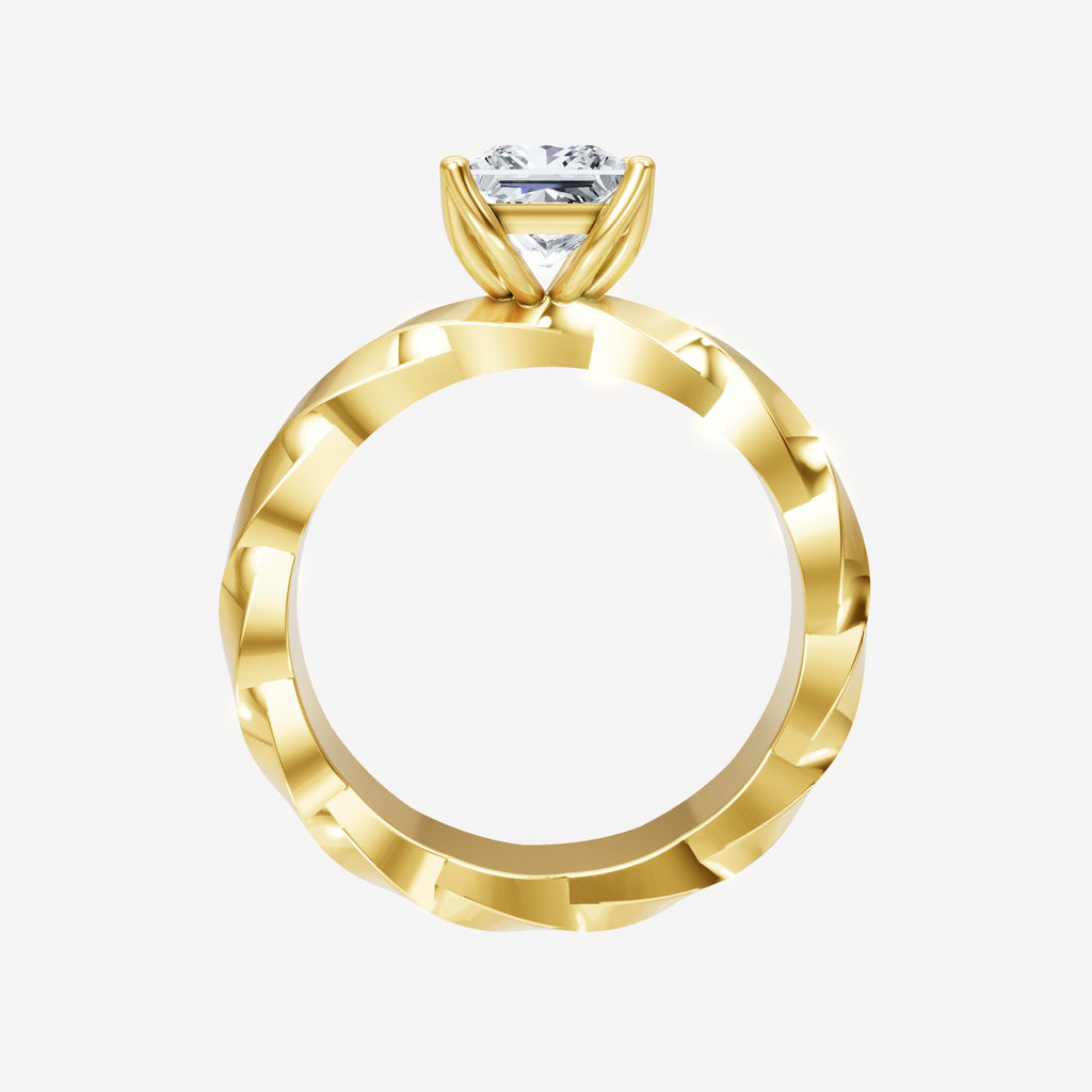 Anillo de halo dividido Princess Serene