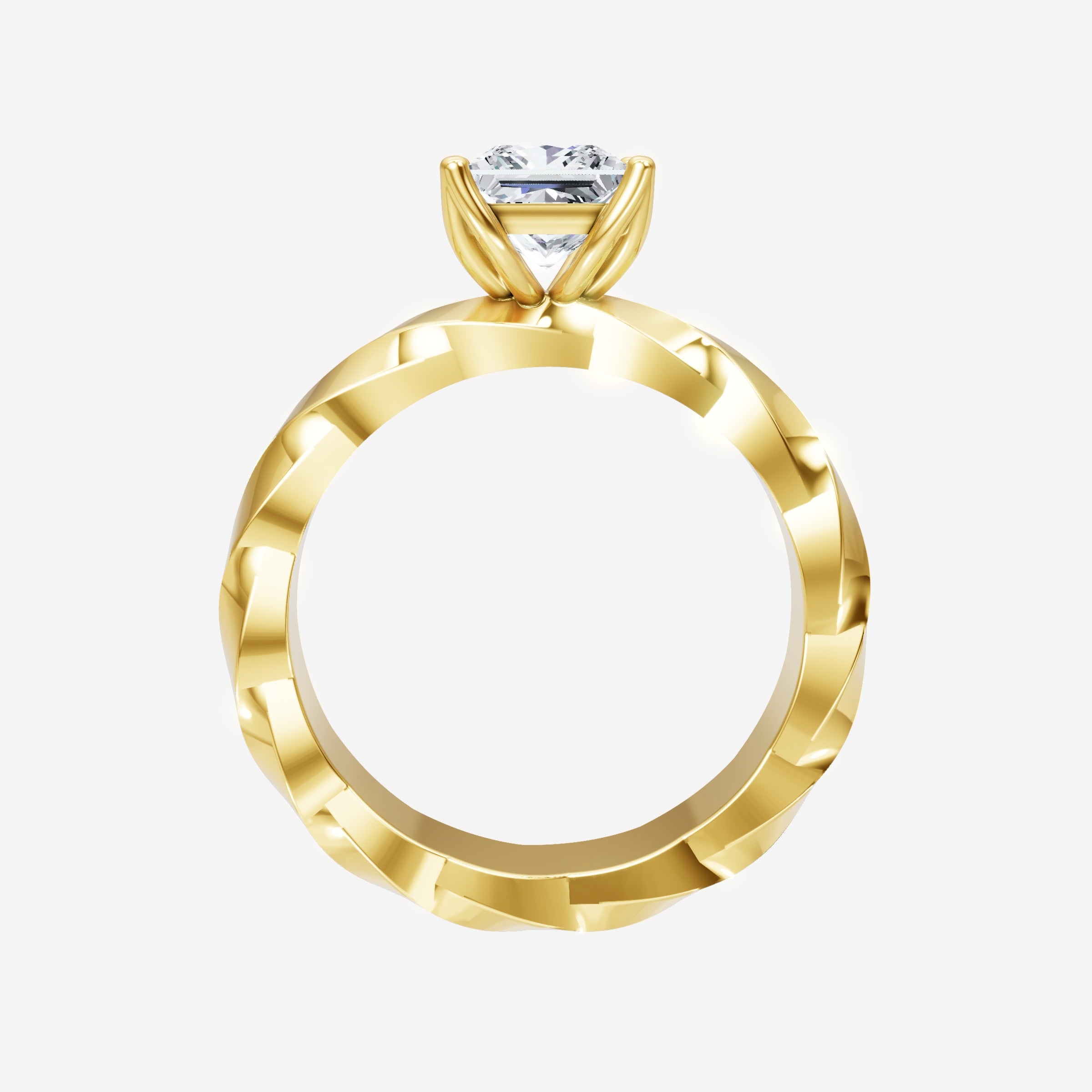 Anillo de halo dividido Princess Serene