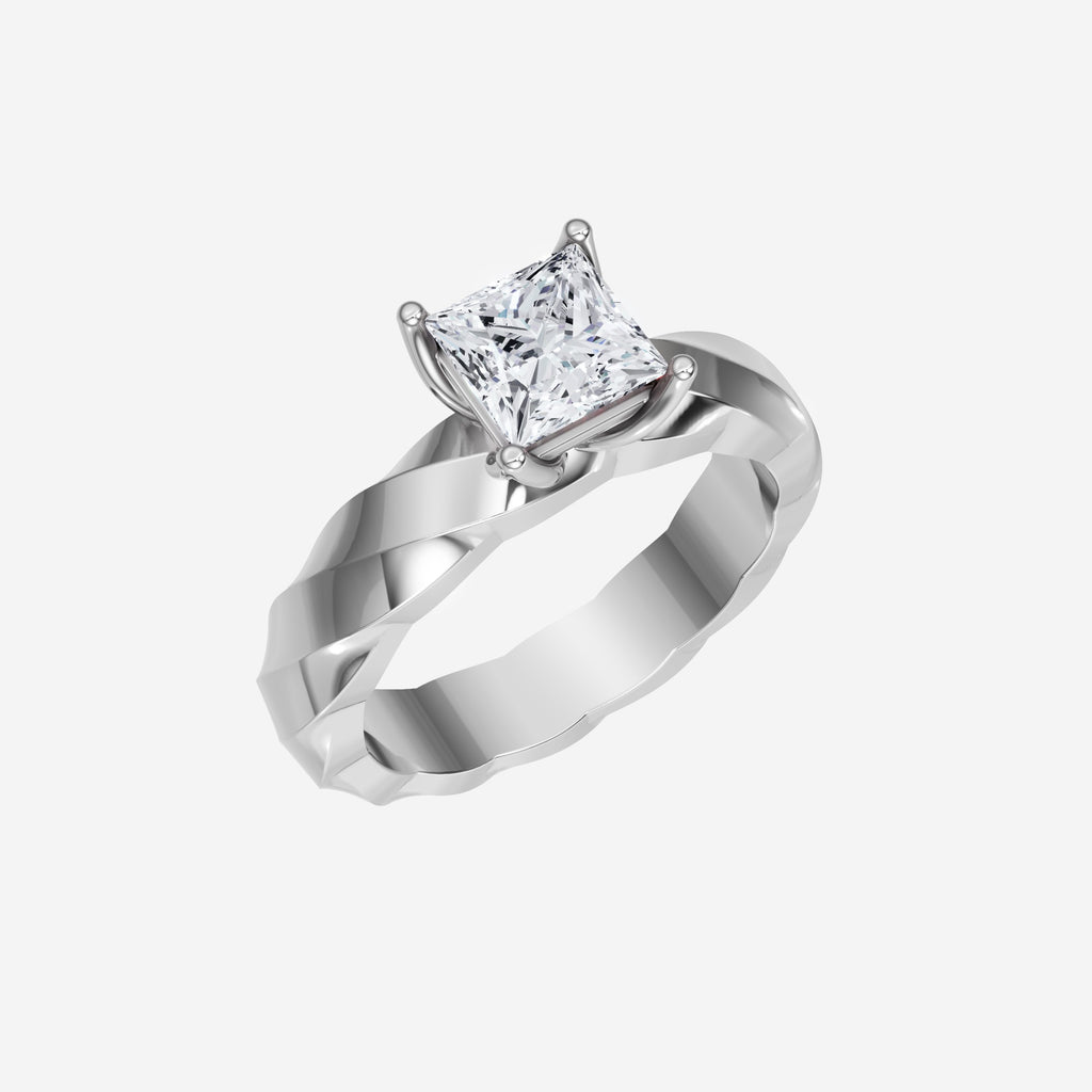 Anillo de halo dividido Princess Serene