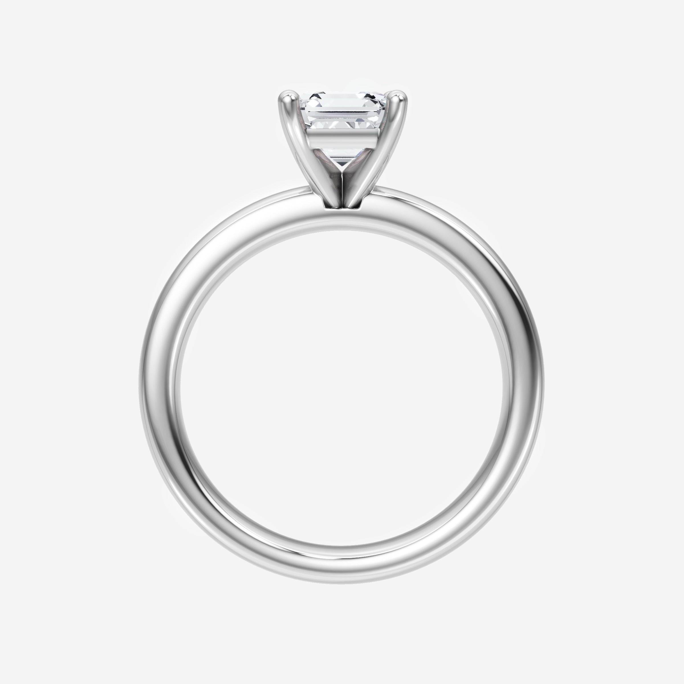 Asscher Adorned in Light Ring