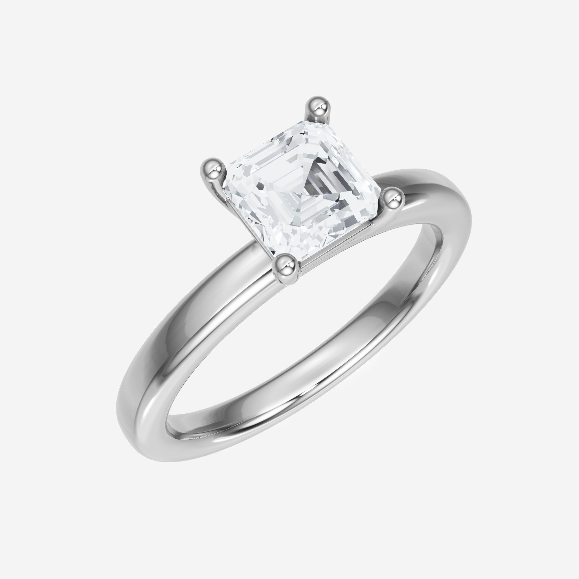 Asscher Eternal Split Halo Ring