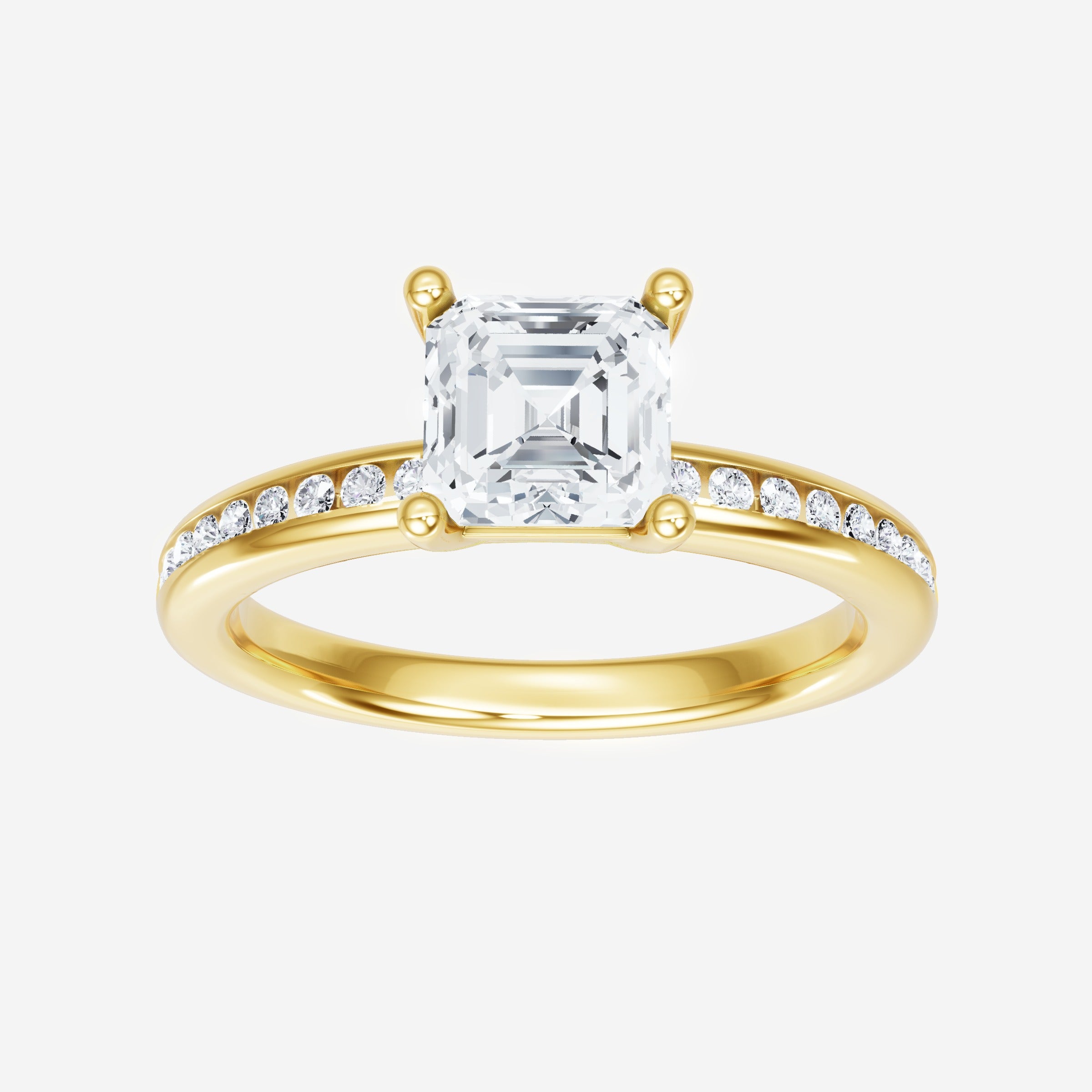 Asscher Dazzling Glam Ring