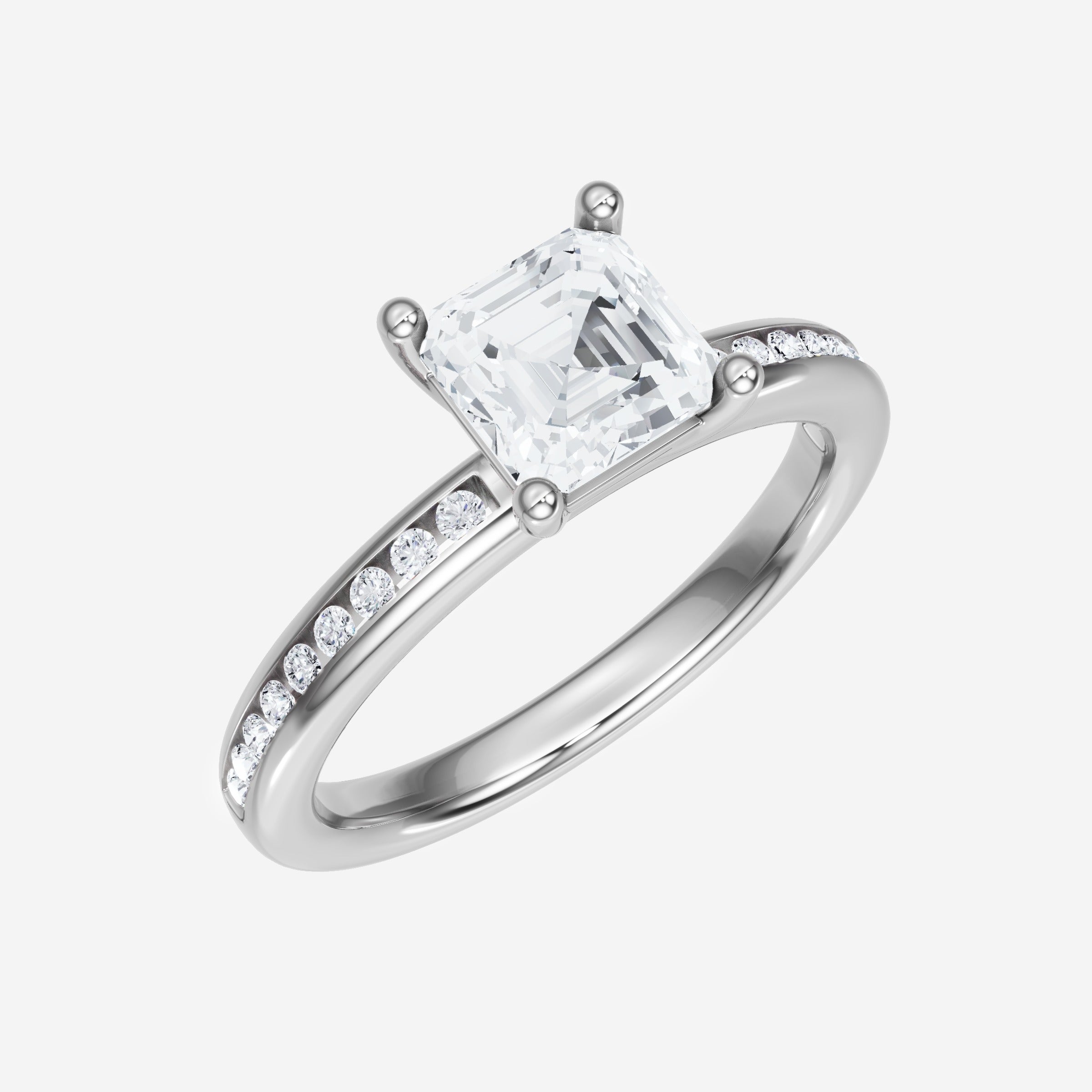 Asscher Dazzling Glam Ring