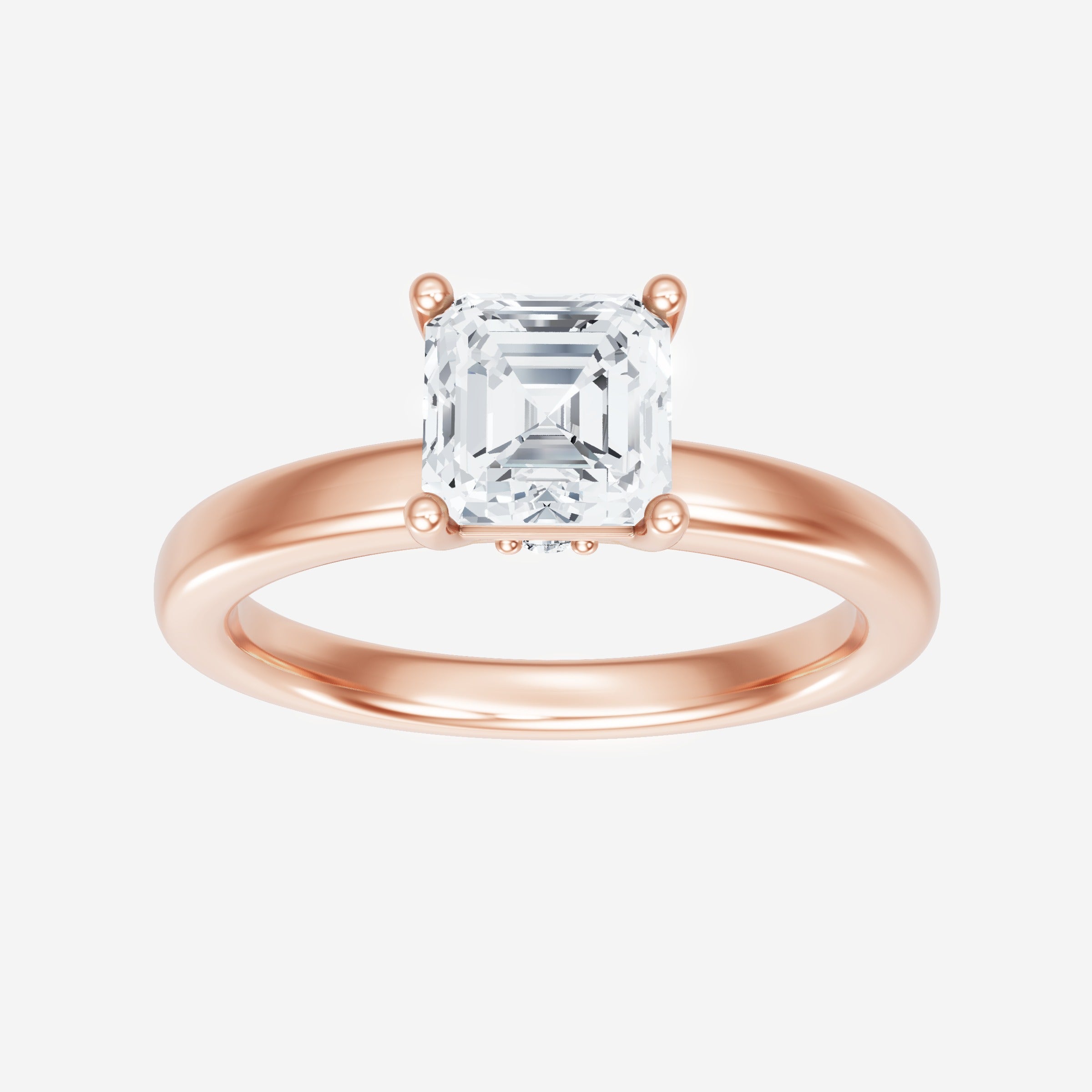 Asscher Eternal Split Halo Ring