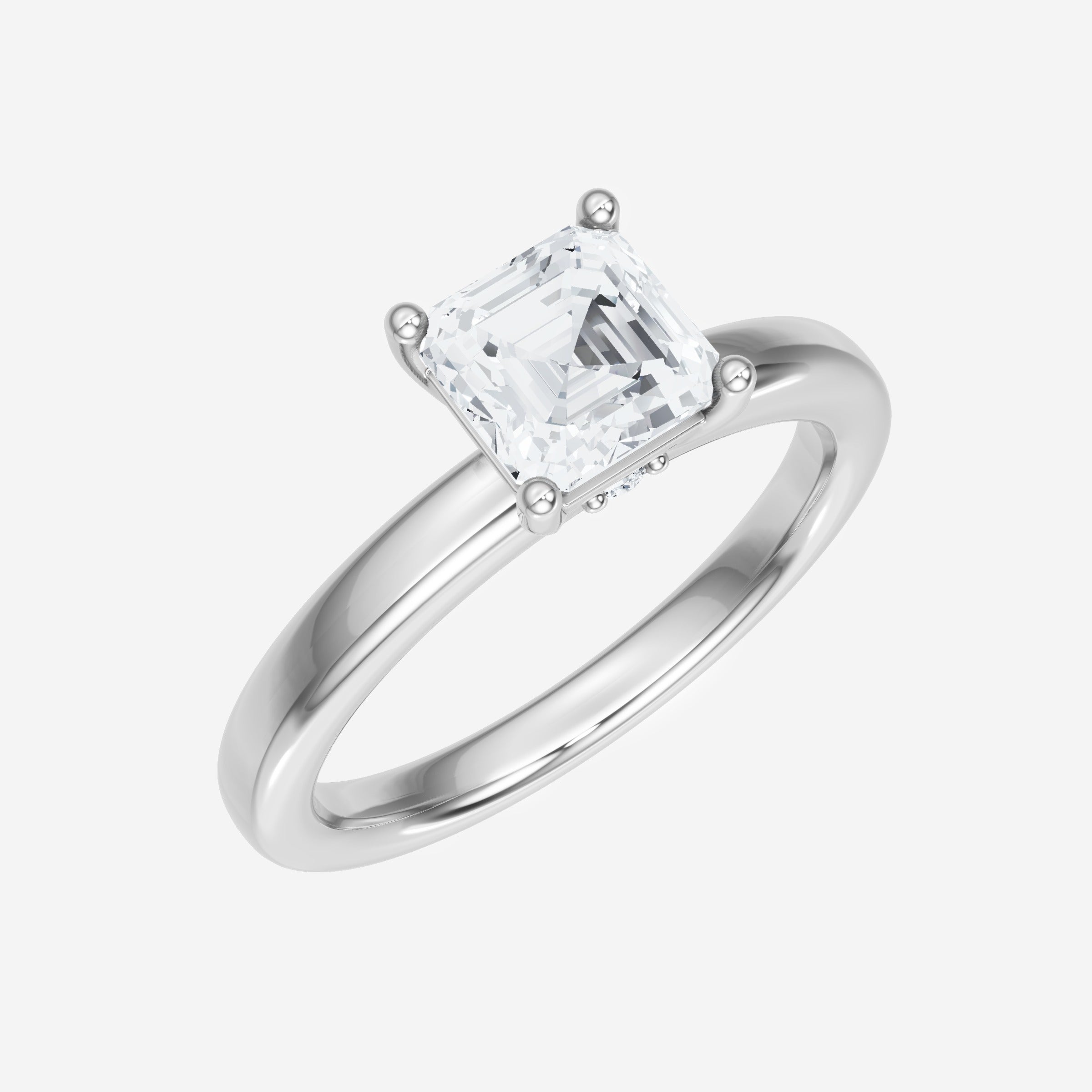 Asscher Eternal Split Halo Ring