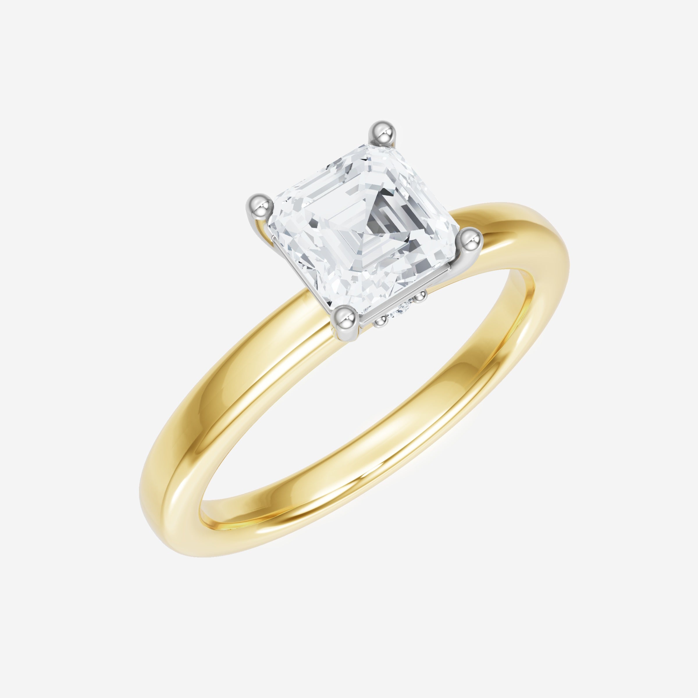 Asscher Eternal Split Halo Ring