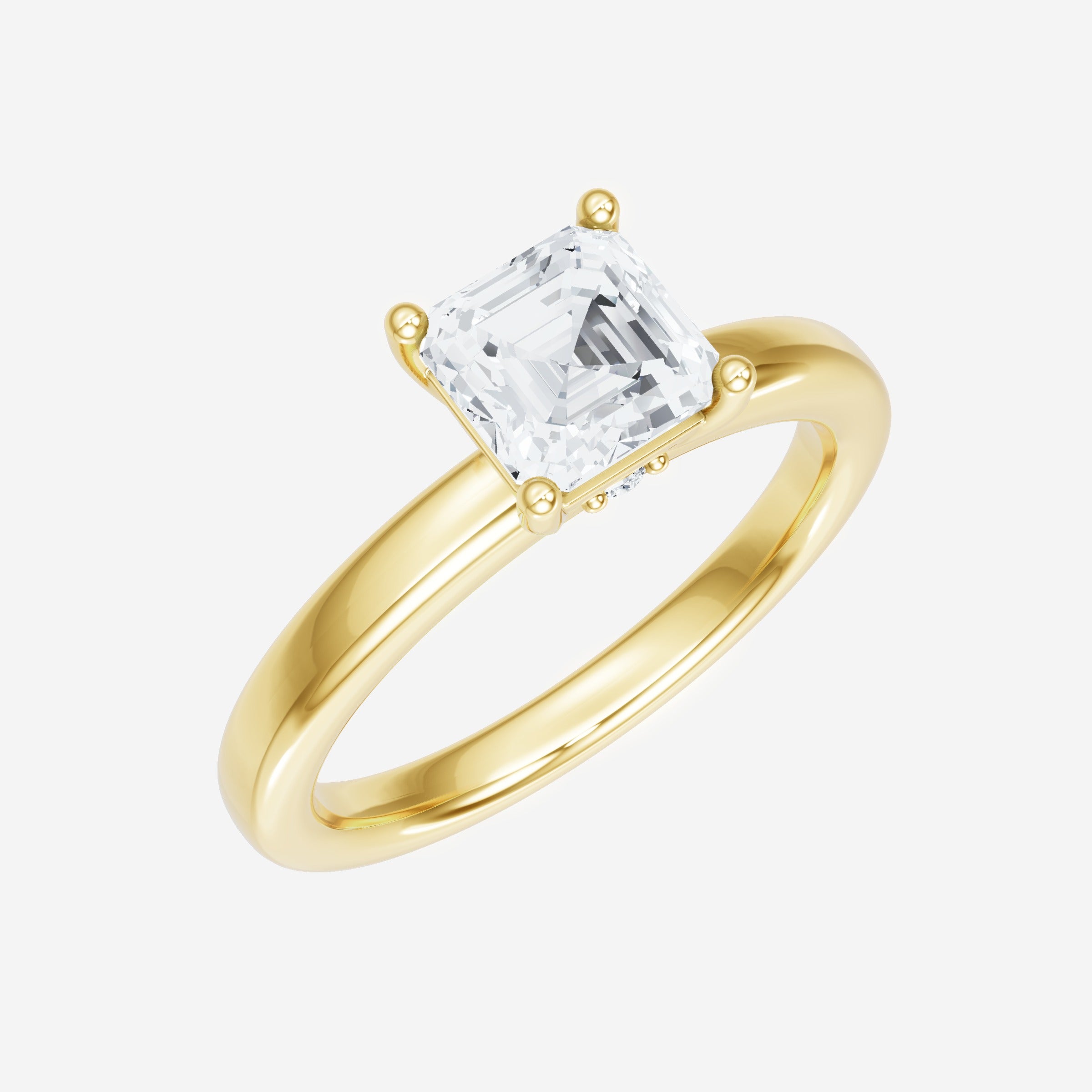 Asscher Eternal Split Halo Ring