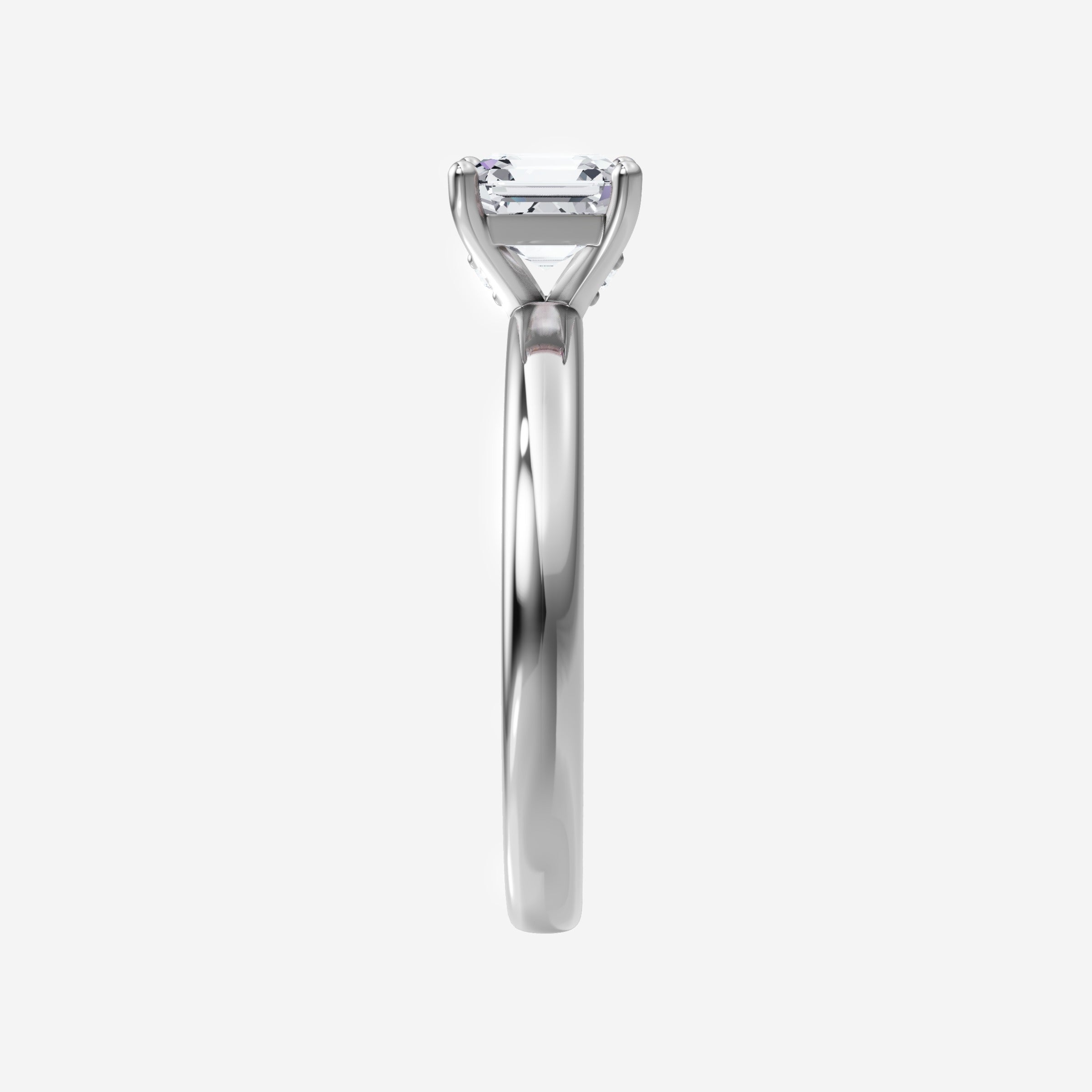 Asscher Eternal Split Halo Ring