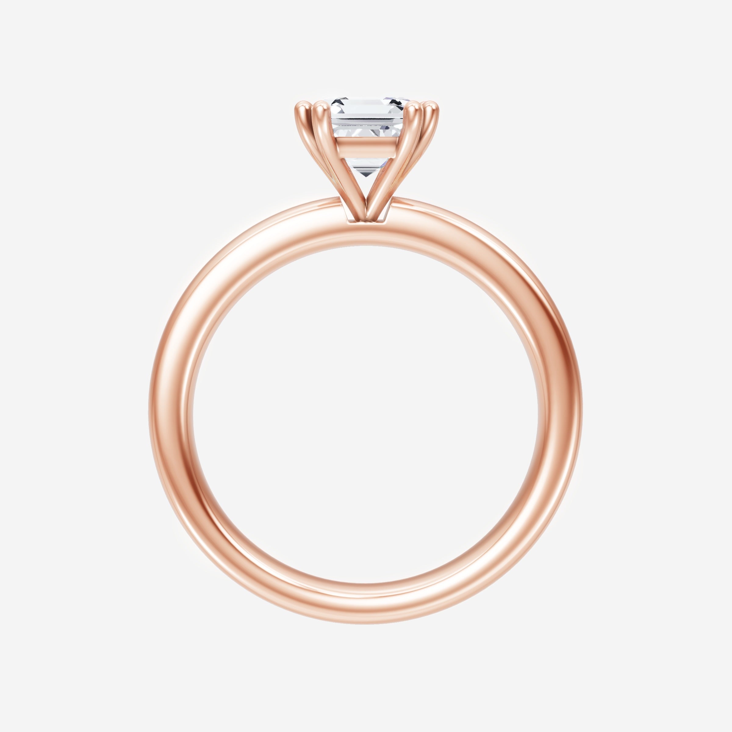 Anillo Asscher de doble halo