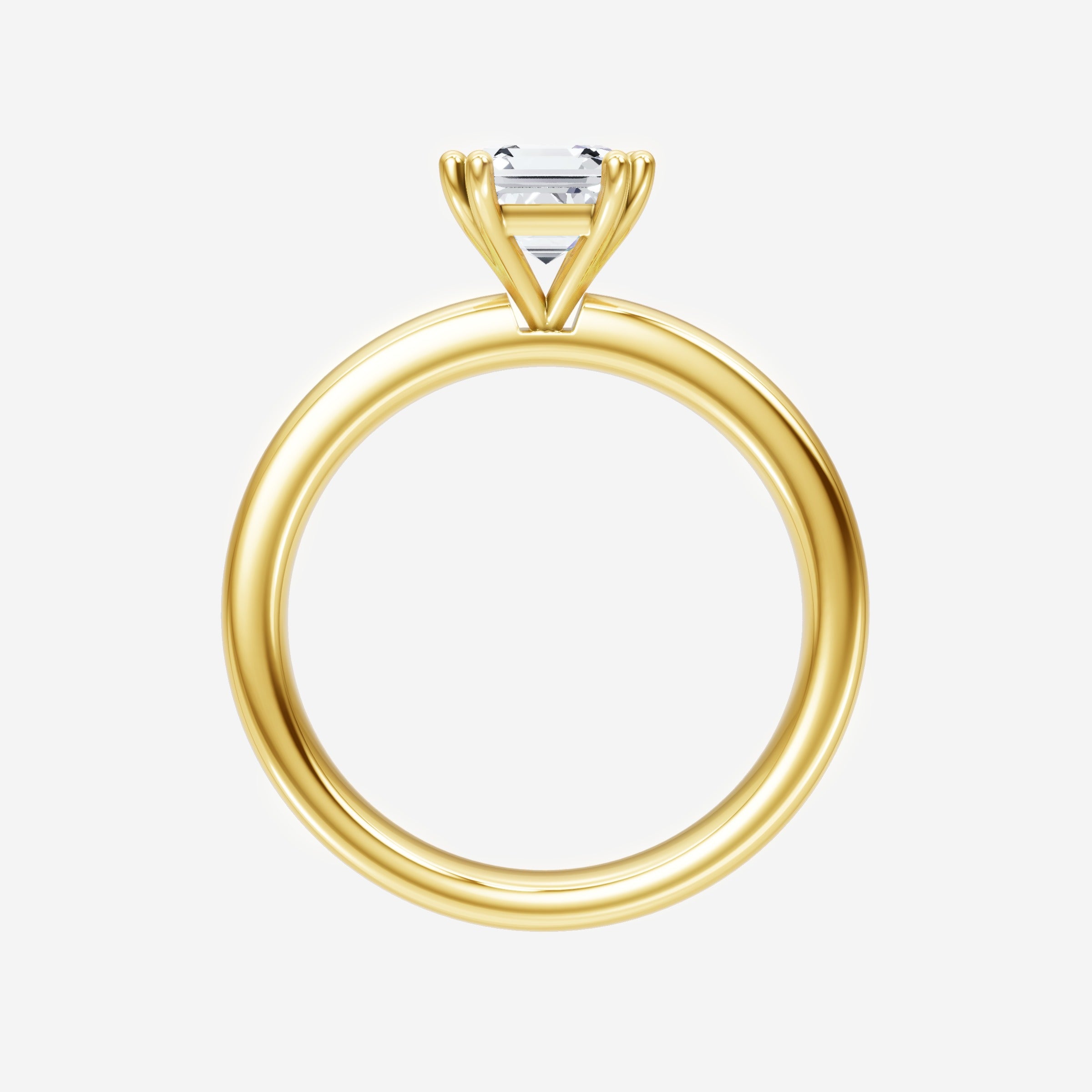 Anillo Asscher de doble halo