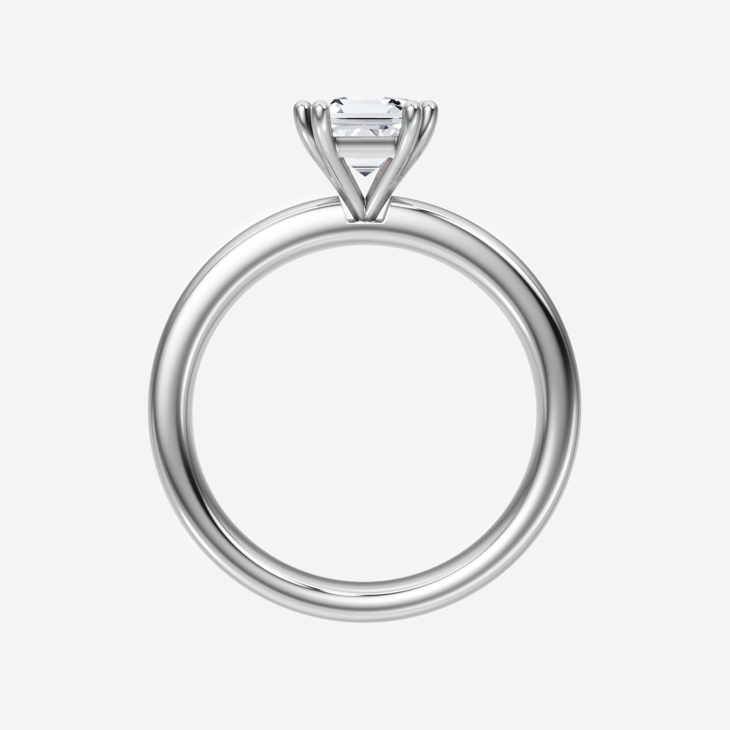 Anillo Asscher de doble halo