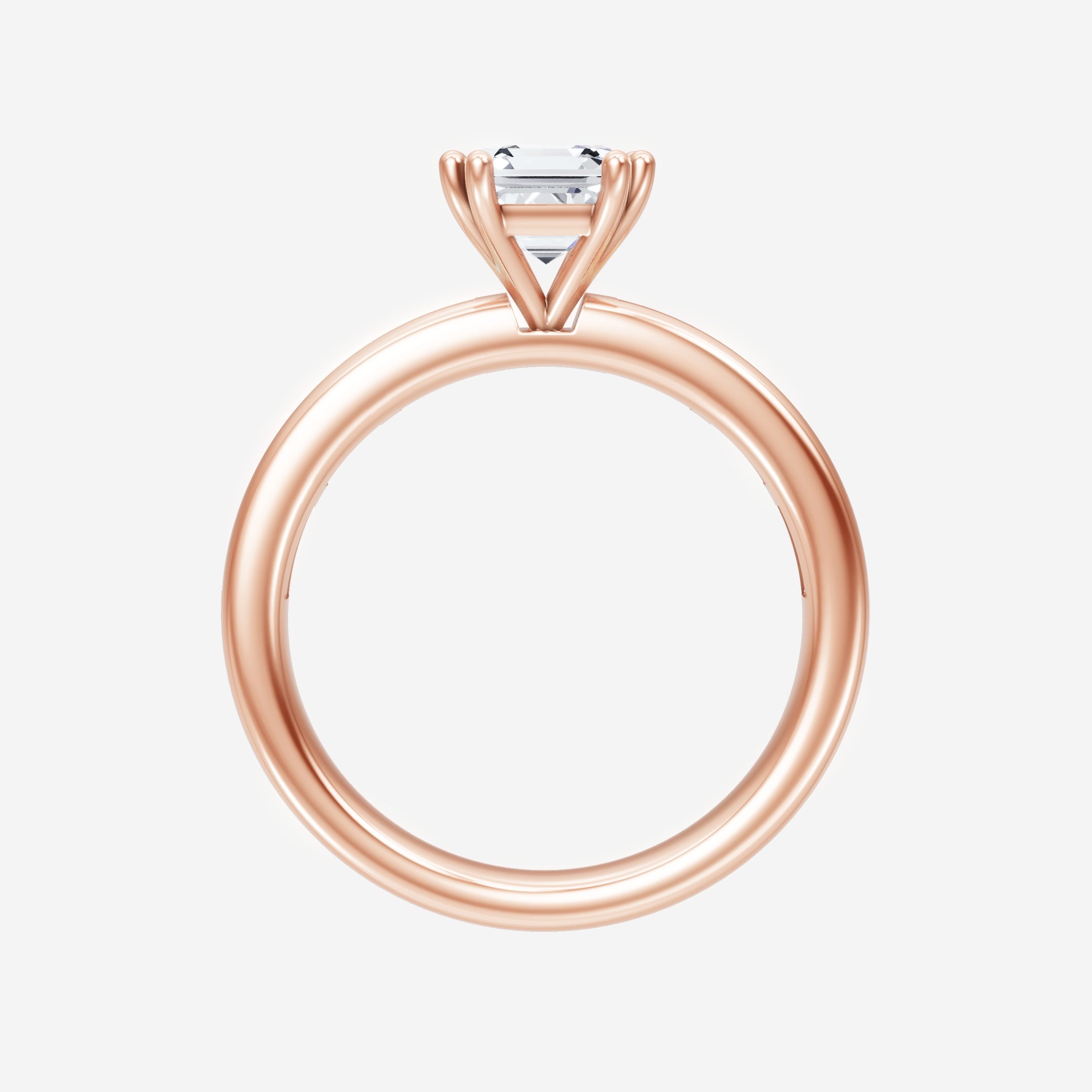 Anillo Asscher de doble halo