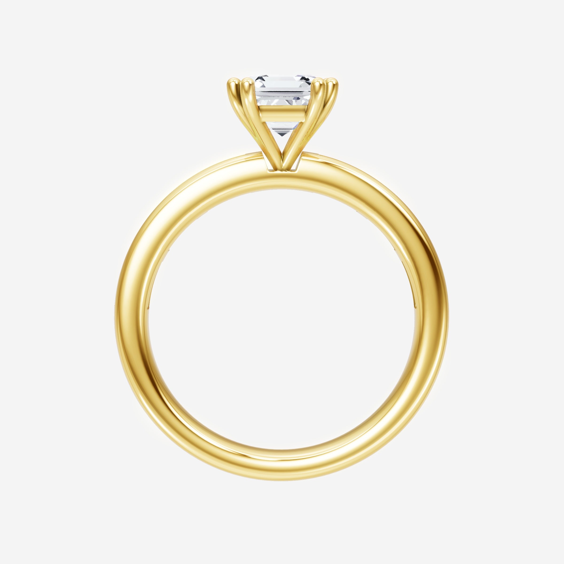 Asscher Double Halo Ring